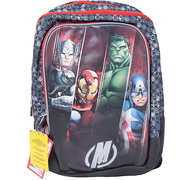 Ортопедический мягкий рюкзак Мстители, Marvel Ортопедический мягкий рюкзак Мстители, MarvelШкольные рюкзаки<br>Вместительный ортопедический рюкзак Мстители – прекрасный вариант для любого мальчишки. Благодаря своей мягкой, но прочной конструкции, он имеет легкий вес. В его два основных отделения на молнии легко поместятся предметы формата А4. Внутри лицевого отделения расположены два маленьких кармашка, подходящие для телефона и кошелька. Ортопедическая спинка, созданная по специальной технологии из дышащего материала, равномерно распределяет нагрузку на плечевые суставы и спину. Усиленная молния обеспечивает высокое качество застежек. Удлиненные держатели облегчают фиксацию длины ремней с мягкими подкладками. Светоотражающие элементы на лямках и лицевом кармане повышают безопасность ребенка на дороге в темное время суток. Пластиковая ручка удобна для переноски в руке. Прорезиненное дно надежно защищает вещи от намокания и загрязнения. Рюкзак изготовлен из износоустойчивых материалов с водонепроницаемой основой, декорирован стильным принтом, вставкой из искусственной кожи и подвесками на молнии.<br><br>Дополнительная информация:<br><br>- Материал: текстиль, пластик<br>- Размер: 32х50х43 см.<br>- Цвет: черный, красный, белый. <br>- Количество отделений: 2<br>- Количество карманов: 2<br>- Тип застежки: молния.<br>- Ортопедическая спинка.<br>- Регулируемые по длине лямки с мягкими накладками.<br>- Прорезиненное дно.<br>- светоотражающие элементы. <br><br>Ортопедический мягкий рюкзак Мстители, Marvel (Марвел), можно купить в нашем магазине.<br><br>Ширина мм: 320<br>Глубина мм: 50<br>Высота мм: 430<br>Вес г: 840<br>Возраст от месяцев: 72<br>Возраст до месяцев: 108<br>Пол: Мужской<br>Возраст: Детский<br>SKU: 4073994