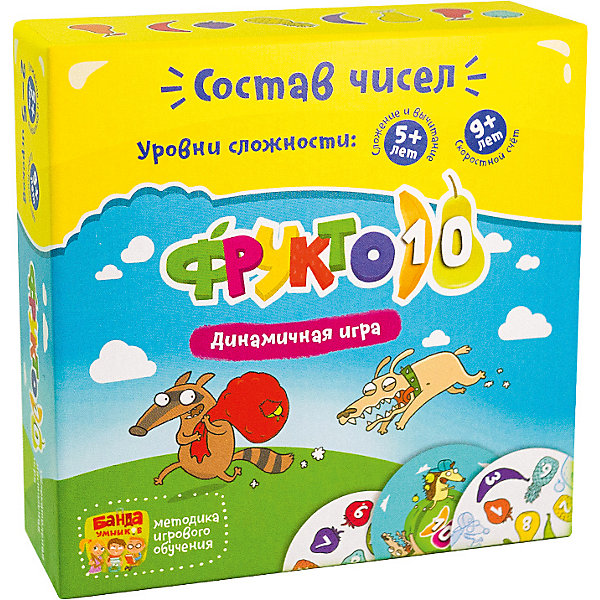 Развивающая настольная игра "Фрукто 10" Банда Умников