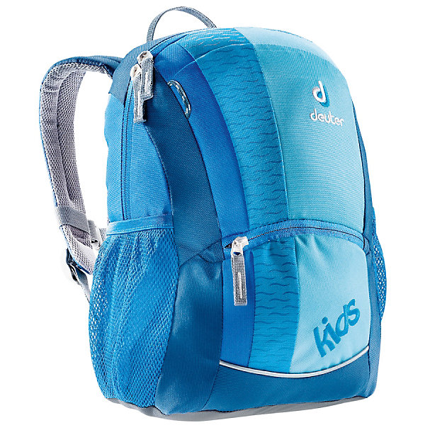 Рюкзак Deuter, бирюзовый Рюкзак Deuter, бирюзовыйДорожные сумки и чемоданы<br>Бирюзовый рюкзак, Deuter (Дойтер) - этот удобный функциональный рюкзак для маленьких путешественников будет незаменим в поездках, походах и путешествиях. Рюкзак выполнен из прочных износоустойчивых материалов. Привлекательный дизайн с бирюзовой расцветкой,<br>мелким рисунком в виде волн и различными нашивками обязательно понравится Вашему ребенку. У рюкзака мягкая спинка с вентиляцией, S-образные плечевые лямки с мягкими краями регулируются по длине, нагрудный ремень позволяет прочно зафиксировать рюкзак на теле. Также есть удобная текстильная ручка для транспортировки. Рюкзак закрывается на застежку-молнию, внутри просторное отделение, карман с прозрачным окошком и именная бирка. Также имеются два сетчатых кармана по бокам, карман с застежкой-молнией на лицевой стороне и дополнительный потайной карман на молнии сверху. Есть петли для подвешивания фонарика или необходимых в походе инструментов. Светоотражающие элементы на лямках и лицевом кармане повышают безопасность ребенка в непогоду и темное время суток. <br><br>Дополнительная информация:<br><br>- Материал: Super-Polytex (полиэстер). <br>- Размер: 36 х 20 х 18 см.<br>- Объем: 12 л.<br>- Вес: 0,32 кг.<br><br>Бирюзовый рюкзак Deuter (Дойтер) можно купить в нашем интернет-магазине.<br><br>Ширина мм: 180<br>Глубина мм: 200<br>Высота мм: 360<br>Вес г: 320<br>Возраст от месяцев: 72<br>Возраст до месяцев: 144<br>Пол: Унисекс<br>Возраст: Детский<br>SKU: 4089703