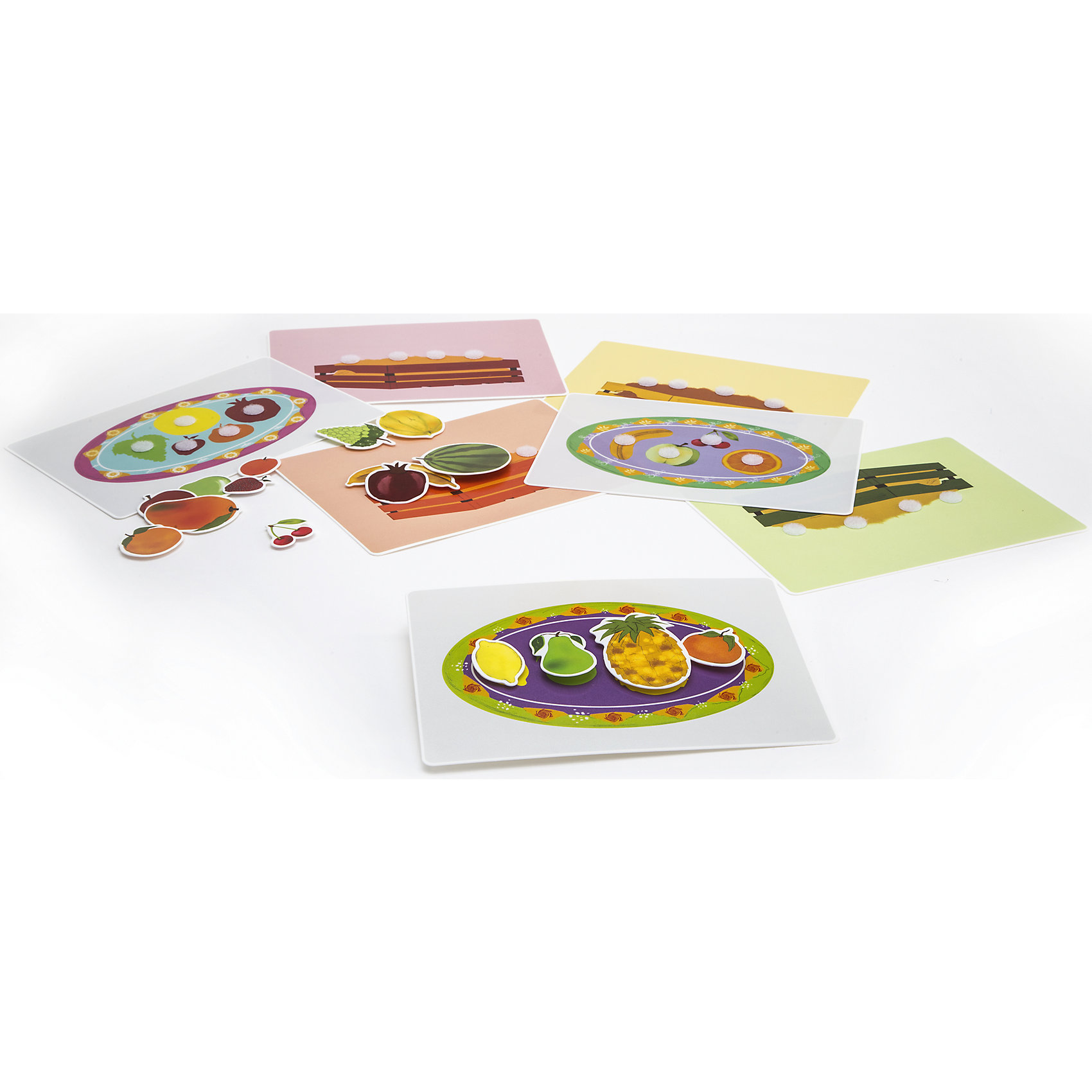 Игра Веселые фрукты, PicnMix Игра Веселые фрукты, PicnMixЕсли Вы хотите занять малыша чем-то увлекательным и в то же время полезным, то игра Веселые фрукты, от Pic`n Mix - то, что Вы искали! В забавной игровой форме кроха легко выучит названия фруктов, их цвета и отличительные свойства. Игра выполнена из безопасных материалов и прекрасно подходит для малышей. Малыш будет с удовольствием заполнять семь ярких игровых полей, приклеивая на них фрукты. Пазл-липучка Веселые фрукты будет способствовать развитию логического мышления, памяти, а также мелкой моторики рук.<br><br>Дополнительная информация:<br><br>- Развивает логику, память, мелкую моторику;<br>- 7 игровых полей;<br>- Яркие цвета;<br>- Размер упаковки: 25 х 16 х 5,2 см;<br>- Вес: 300 г<br><br>Игру Веселые фрукты, Pic`n Mix можно купить в нашем интернет-магазине.<br><br>Ширина мм: 250<br>Глубина мм: 160<br>Высота мм: 52<br>Вес г: 300<br>Возраст от месяцев: 36<br>Возраст до месяцев: 60<br>Пол: Унисекс<br>Возраст: Детский<br>SKU: 4089706