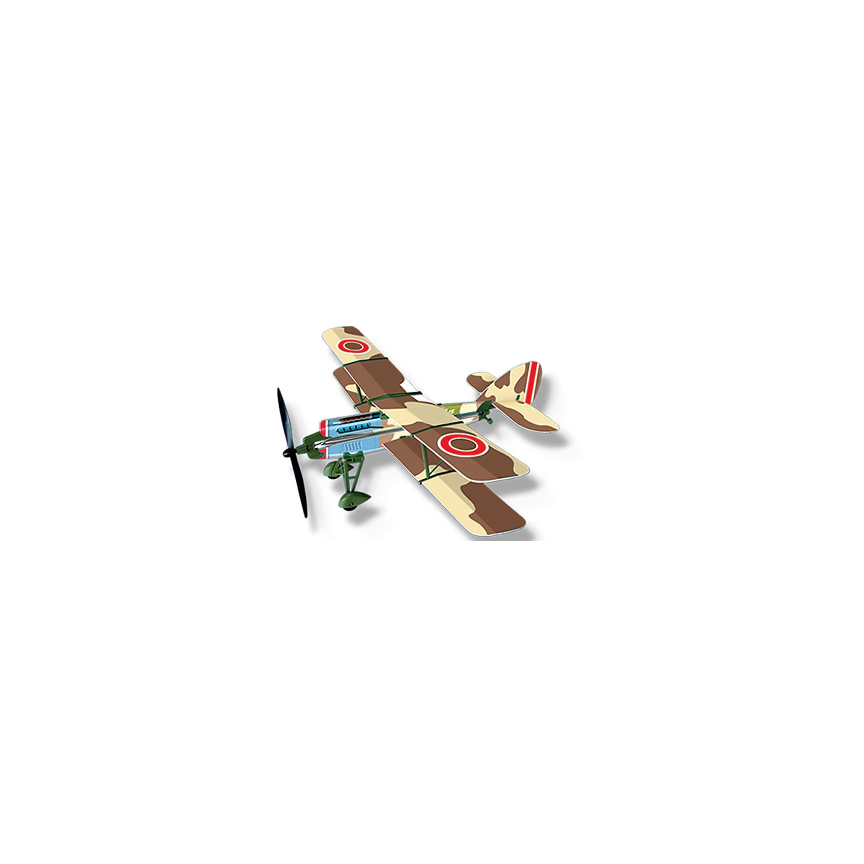 Самолет с резиномотором History Plane F.2B Airplane, LYONAEEC Самолет с резиномотором History Plane F.2B Airplane, LYONAEECСборные модели транспорта<br>Любой мальчишка придет в восторг от самолета History Plane F.2B Airplane от LYONAEEC! Легкую и изящную модель биплана катапультного типа удобно носить с собой. С его помощью можно сделать прогулки еще более увлекательными. Набор позволяет собрать реалистичную модель одномоторного двухместного биплана и запустить его в воздух. Для этого не требуется клея или специальных инструментов. Запустить его можно ручным броском или специальной скруткой пропеллера. Самолет летит очень далеко и красиво планирует. С History Plane F.2B Airplane интересно играть даже компанией! Ведь самолет в зависимости от угла запуска и скорости самолет может лететь далеко, а затем самостоятельно приземляться. Решайте, кто лучший пилот и оттачивайте навыки пилотирования с History Plane F.2B Airplane. Мальчишкам очень понравится играть с самолетом, который они соберут сами, используя несложную инструкцию.<br><br>Дополнительная информация:<br><br>- В комплекте: детали самолета, инструкция;<br>- Материал: пластик;<br>- Яркое оформление;<br>- Длина самолета: 45,3 см;<br>- Размах крыльев: 42,2 см;<br>- Размер упаковки: 42,5 х 17,5 х 35 см;<br>- Вес: 73 г<br><br>Самолет с резиномотором History Plane F.2B Airplane, LYONAEEC можно купить в нашем интернет-магазине.<br><br>Ширина мм: 425<br>Глубина мм: 175<br>Высота мм: 350<br>Вес г: 73<br>Возраст от месяцев: 96<br>Возраст до месяцев: 168<br>Пол: Мужской<br>Возраст: Детский<br>SKU: 4094276