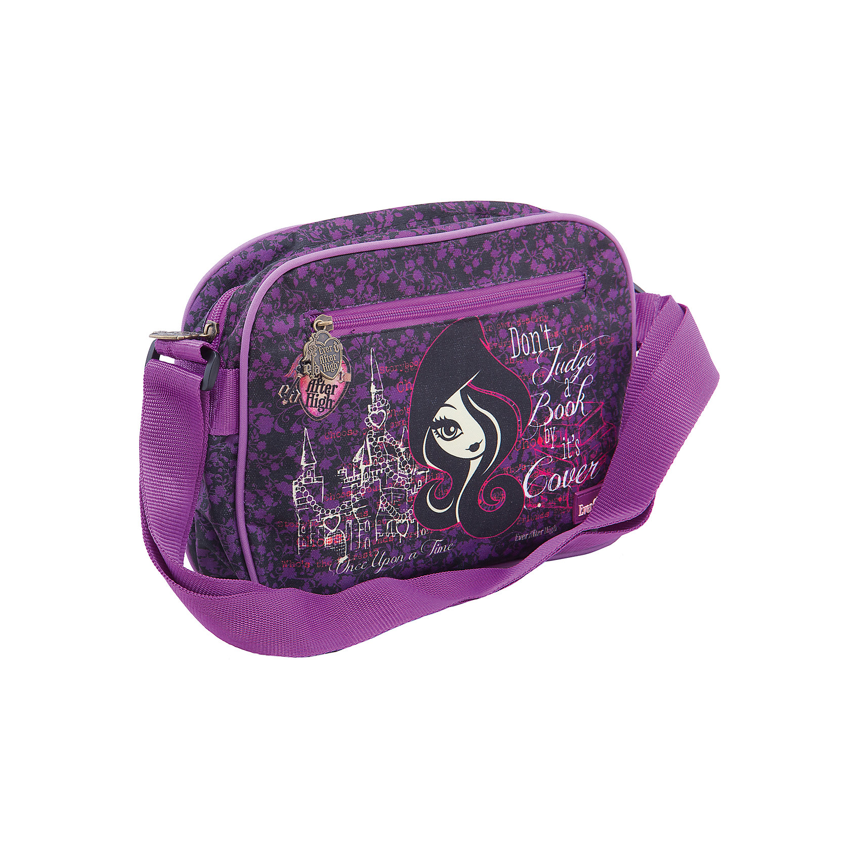 Черно-малиновая сумка Ever after High на молнии Черно-малиновая сумка Ever after High на молнииEver after High<br>Сумка Ever after High (Эвер Афтер Хай) - комфортная и стильная сумочка, которая непременно понравится маленькой моднице. Сумка выполнена в черно-малиновых тонах и украшена изображением очаровательной героини популярного мультсериала Ever after High (Эвер Афтер Хай) (Школа Долго и Счастливо).<br>Сумочка застегивается на молнию, внутри одно просторное отделение с внутренним карманом. На лицевой стороне расположен внешний карман на молнии. Для ношения через плечо предусмотрен широкий регулируемый ремешок.<br><br>Дополнительная информация:<br><br>- Материал: полиэстер 900D.<br>- Размер: 28 х 21 х 7,5 см.<br>- Вес: 0,9 кг.<br><br>Черно-малиновую сумку Ever after High (Эвер Афтер Хай) на молнии можно купить в нашем интернет-магазине.<br><br>Ширина мм: 75<br>Глубина мм: 280<br>Высота мм: 210<br>Вес г: 900<br>Возраст от месяцев: 48<br>Возраст до месяцев: 96<br>Пол: Женский<br>Возраст: Детский<br>SKU: 4131230