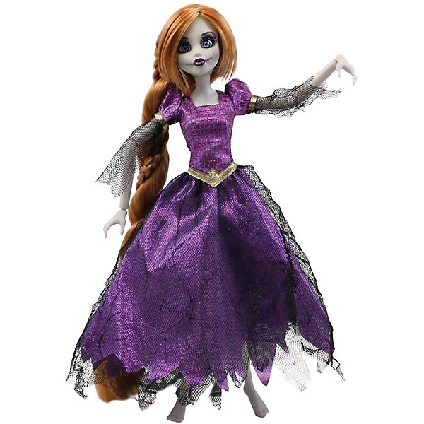 Кукла Зомби: Рапунцель, WowWee Кукла Зомби: Рапунцель, WowWeeБренды кукол<br>Кукла Зомби: Рапунцель от WowWee - это сказочный персонаж , превращенный в загадочную и холодную принцессу-зомби. Несмотря на превращение, принцесса не утратила своей красоты, даже наоборот, приобрела определенный потусторонний шарм и очарование. Невероятно длинные русые волосы куклы очень приятны наощупь, из них получится много оригинальных причесок. Рапунцель одета в прекрасное фиолетовое платье с приталенным лифом, пышной юбкой и подъюбником из сетки. Собери всю коллекцию принцесс-зомби и устрой незабываемый бал!<br><br>Дополнительная информация:<br><br>- Материал: пластик, текстиль.<br>- Высота куклы: 28 см.<br>- Комплектация: кукла, расческа, подставка.<br>- Руки, ноги, голова куклы подвижные.<br><br>Куклу Зомби: Рапунцель, WowWee, можно купить в нашем магазине.<br><br>Ширина мм: 150<br>Глубина мм: 70<br>Высота мм: 350<br>Вес г: 150<br>Возраст от месяцев: 72<br>Возраст до месяцев: 168<br>Пол: Женский<br>Возраст: Детский<br>SKU: 4134076