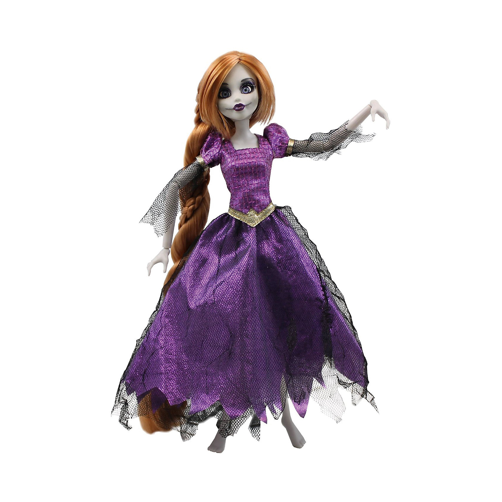 Кукла Зомби: Рапунцель, WowWee Кукла Зомби: Рапунцель, WowWeeБренды кукол<br>Кукла Зомби: Рапунцель от WowWee - это сказочный персонаж , превращенный в загадочную и холодную принцессу-зомби. Несмотря на превращение, принцесса не утратила своей красоты, даже наоборот, приобрела определенный потусторонний шарм и очарование. Невероятно длинные русые волосы куклы очень приятны наощупь, из них получится много оригинальных причесок. Рапунцель одета в прекрасное фиолетовое платье с приталенным лифом, пышной юбкой и подъюбником из сетки. Собери всю коллекцию принцесс-зомби и устрой незабываемый бал!<br><br>Дополнительная информация:<br><br>- Материал: пластик, текстиль.<br>- Высота куклы: 28 см.<br>- Комплектация: кукла, расческа, подставка.<br>- Руки, ноги, голова куклы подвижные.<br><br>Куклу Зомби: Рапунцель, WowWee, можно купить в нашем магазине.<br><br>Ширина мм: 150<br>Глубина мм: 70<br>Высота мм: 350<br>Вес г: 150<br>Возраст от месяцев: 72<br>Возраст до месяцев: 168<br>Пол: Женский<br>Возраст: Детский<br>SKU: 4134076