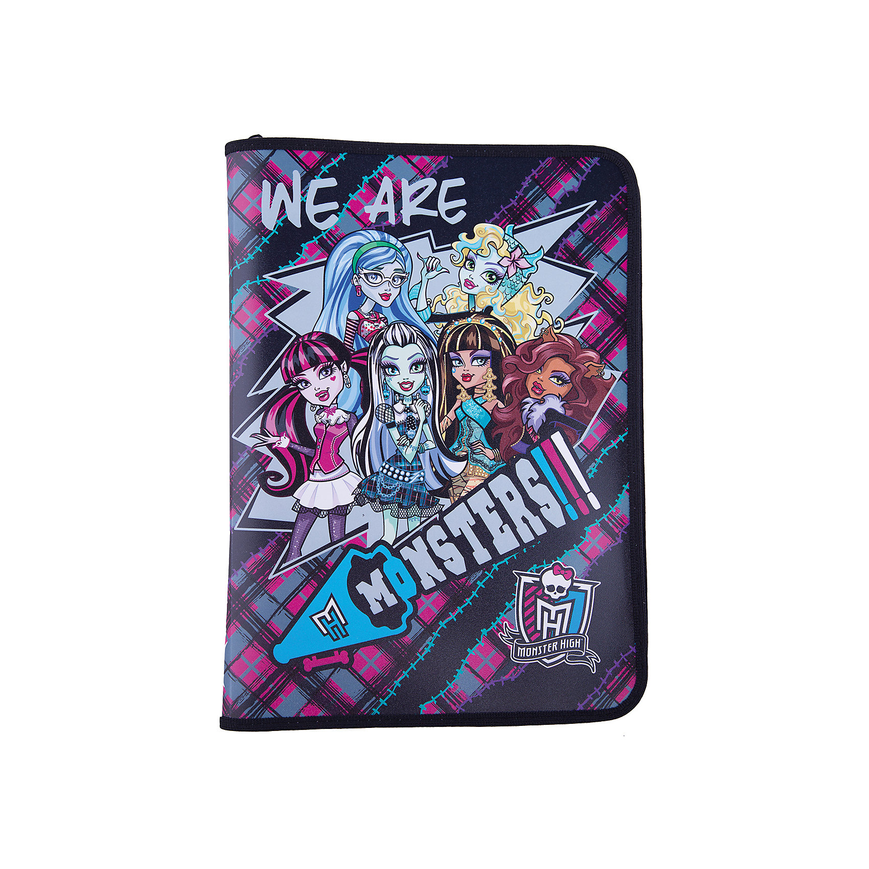 Папка для труда А4 Monster High Папка для труда А4 Monster HighПапка для труда предназначена для хранения тетрадей, рисунков и прочих бумаг формата А4, а также ручек, карандашей, ластиков и точилок. Внутри находится одно большое отделение с вкладышем, содержащим 10 фиксаторов для школьных принадлежностей и фиксатор для тетрадей. Папка выполнена из прочного полипропилена. Надежная застежка-молния вокруг папки обеспечивает максимальный комфорт в использовании изделия, позволяя быстро открыть и закрыть папку.<br><br>Дополнительная информация:<br><br>Папка для труда. Молния с 3-х сторон. Дополнительный вкладыш с креплениями для канцелярии. Толщина пластика: 0,5 мм.<br>Размер 33 x 23,5 x 3 см.<br><br>Папку для труда А4 Monster High (Монстр Хай) можно купить в нашем магазине.<br><br>Ширина мм: 330<br>Глубина мм: 235<br>Высота мм: 30<br>Вес г: 160<br>Возраст от месяцев: 120<br>Возраст до месяцев: 144<br>Пол: Женский<br>Возраст: Детский<br>SKU: 4140957