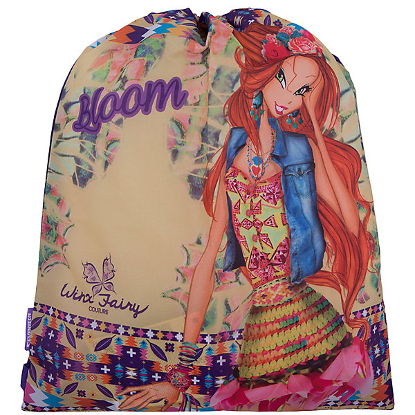 Сумка-рюкзак для обуви Winx Fairy Couture, Winx Club Сумка-рюкзак для обуви Winx Fairy Couture, Winx ClubМешки для обуви<br>Сумку-рюкзак удобно использовать для хранения и переноски сменной обуви. Мешок выполнен из плотного материала. Он затягивается сверху при помощи текстильных шнурков, которые фиксируются в нижней части, благодаря чему его можно носить за спиной, как рюкзак.<br><br>Дополнительная информация:<br><br>Размер: 43 х 34 х 1 см.<br><br>Сумку-рюкзак для обуви Winx Fairy Couture (Клуб Винкс: Школа волшебниц) можно купить в нашем магазине.<br><br>Ширина мм: 430<br>Глубина мм: 340<br>Высота мм: 10<br>Вес г: 52<br>Возраст от месяцев: 96<br>Возраст до месяцев: 108<br>Пол: Женский<br>Возраст: Детский<br>SKU: 4141529