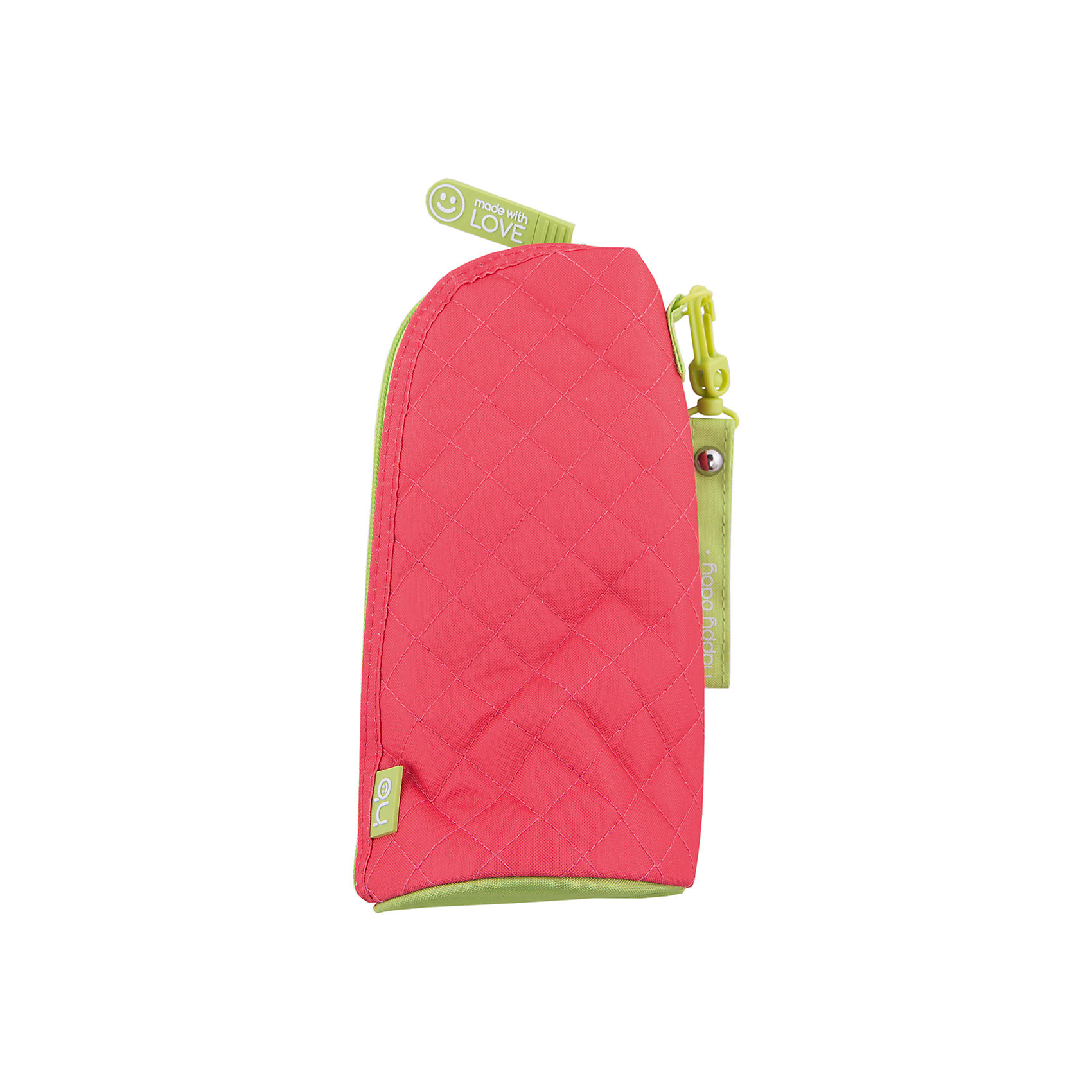 Пенал для бутылочек THERMO CASE FOR BOTTLES, Happy Baby, красный Пенал для бутылочек THERMO CASE FOR BOTTLES, Happy Baby, красныйБутылочки и аксессуары<br>Удобный пенал для бутылочек - отличный аксессуар для прогулок и поездок. Он помогает дольше сохранить нужную температуру содержимого бутылочки для малыша и защищает ее от повреждений. Футляр застёгивается на молнию и имеет удобное крепление на кнопке.<br><br>Дополнительная информация:<br><br>Материал: полиэстер, фольгированная ткань.<br>Бутылочка в комплект не входит.<br><br>Пенал для бутылочек THERMO CASE FOR BOTTLES, Happy Baby, красный можно купить в нашем магазине.<br><br>Ширина мм: 100<br>Глубина мм: 150<br>Высота мм: 50<br>Вес г: 150<br>Возраст от месяцев: 0<br>Возраст до месяцев: 36<br>Пол: Женский<br>Возраст: Детский<br>SKU: 4146885