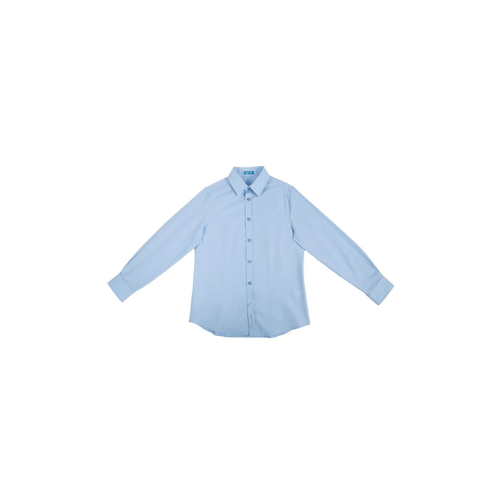 Рубашка для мальчика Button Blue Рубашка для мальчика Button BlueБлузки и рубашки<br>Модная голубая рубашка сделает образ свежее и ярче. Значительное содержание хлопка в изделии обеспечит отличные гигиенические свойства, полиэстер в составе волокна сделает сорочку долговечной, а уход за ней легким и приятным. рубашка имеет деликатную фирменную вышивку в нижней части планки.<br>Состав:<br>50% хлопок 50% полиэстер<br><br>Ширина мм: 174<br>Глубина мм: 10<br>Высота мм: 169<br>Вес г: 157<br>Цвет: голубой<br>Возраст от месяцев: 120<br>Возраст до месяцев: 132<br>Пол: Мужской<br>Возраст: Детский<br>Размер: 146,122,128,152,134,140,158<br>SKU: 4147190