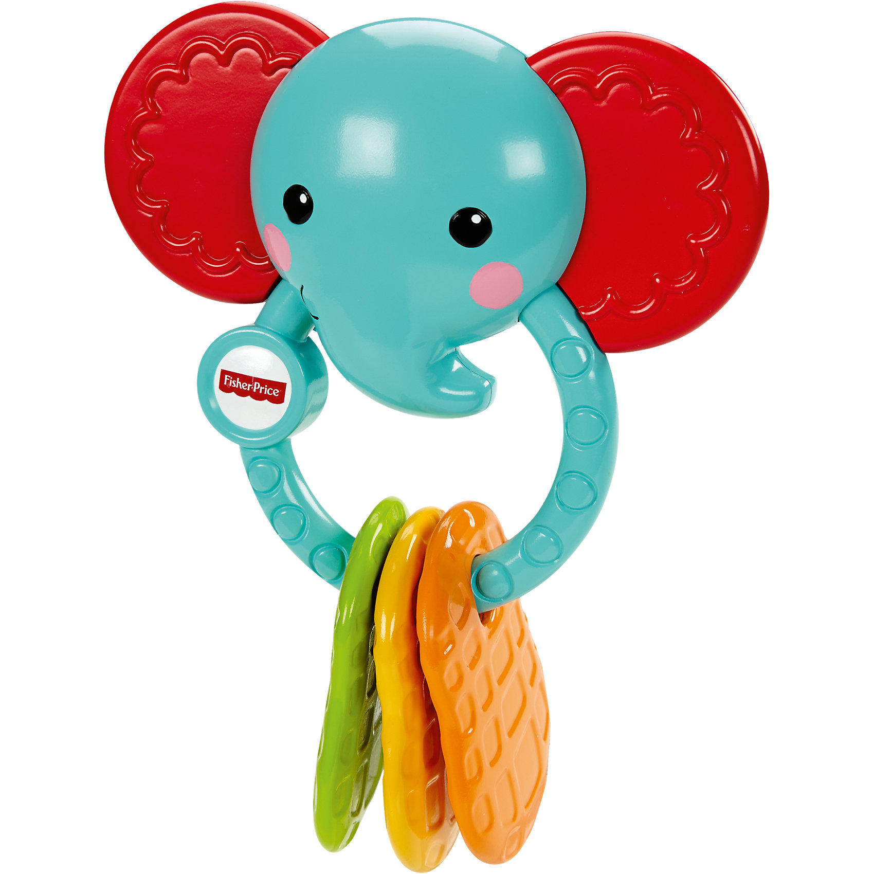 Прорезыватель Слоненок, Fisher Price Прорезыватель Слоненок, Fisher PriceПрорезыватели<br>Погремушка-прорезыватель Слоненок от торговой марки Fisher-Price (Фишер Прайс) является отличной развивающей игрушкой. Этот забавный слоненок голубого цвета с красными ушками. У игрушки есть специальные прорезыватели на кольце, которые помогут Вашему малышу справиться с дискомфортом в период роста зубок. Характерные звуки погремушки побуждают малютку трясти ее, благодаря чему отлично развиваются сенсорные навыки и моторика. Яркая расцветка и оригинальный дизайн обязательно понравятся вашему ребенку!<br><br>Дополнительная информация:<br><br>- возраст: с 3 месяцев.<br>- материал: пластик.<br>- размер упаковки: 18 * 14 * 6 см.<br>- торговая марка: Fisher-Price<br><br>Погремушку-прорезыватель Слоненок от торговой марки Fisher-Price (Фишер Прайс) можно купить в нашем интернет-магазине<br><br>Ширина мм: 147<br>Глубина мм: 142<br>Высота мм: 68<br>Вес г: 149<br>Возраст от месяцев: 3<br>Возраст до месяцев: 12<br>Пол: Унисекс<br>Возраст: Детский<br>SKU: 4152011