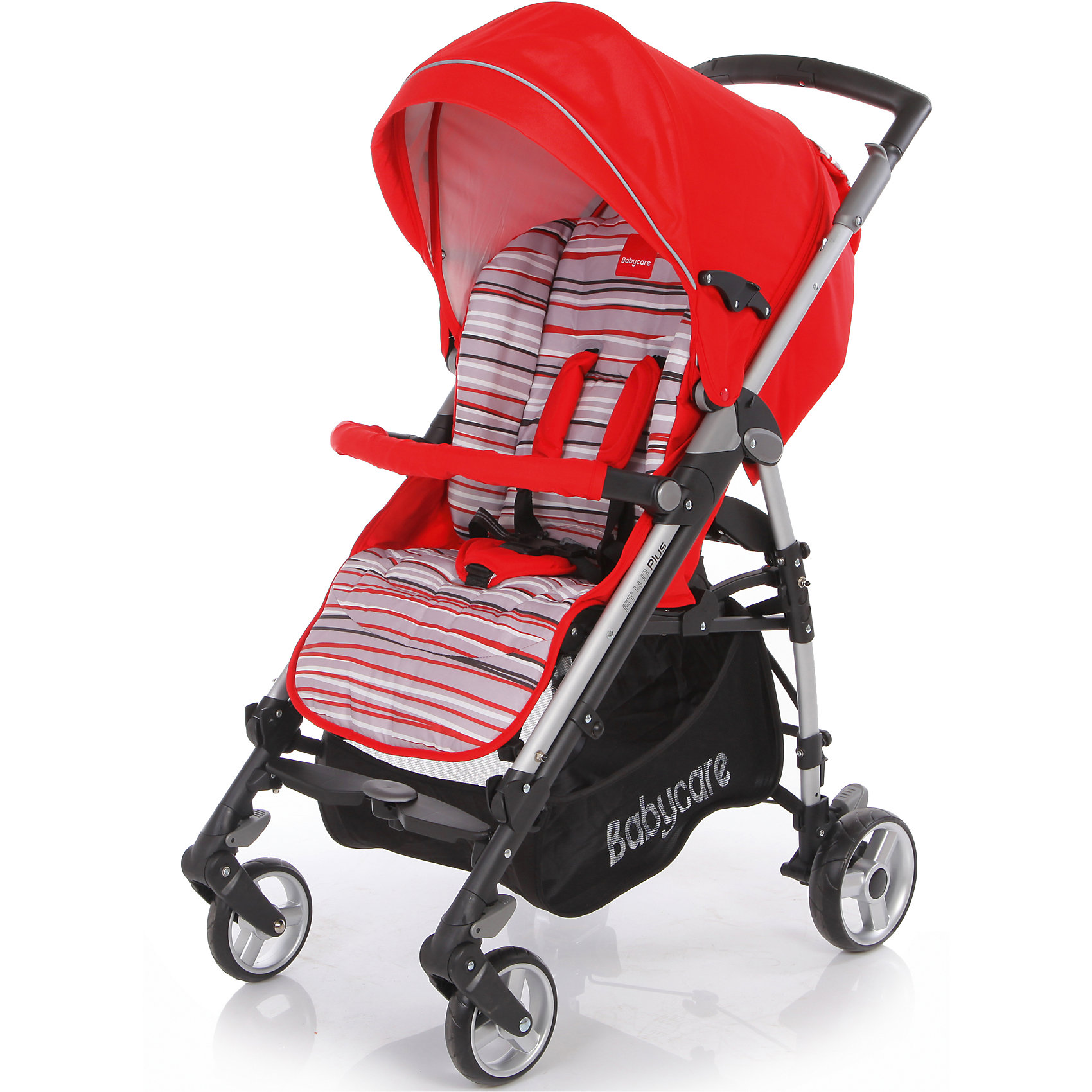 Коляска-трость GT4 Plus Baby Care, красный Коляска-трость GT4 Plus Baby Care, красныйКоляска-трость GT4 Plus Baby Care - легкая современная прогулочная коляска, которая отвечает всем требованиям комфорта и безопасности малыша. Очень практична для использования в любой ситуации. Коляска оснащена удобным для ребенка широким сиденьем с мягкими 5-<br>точечными ремнями безопасности и мягким съемным бампером. Спинка раскладывается в 3 различных положениях, вплоть до горизонтального. Подножка регулируется в двух положениях, позволяя удлинить спальное место. Складной капюшон отлично защищает от ветра и дождя,<br>широко раскладывается за счет дополнительных секций, скрытых под молнией, и может опускаться до бампера. Для родителей предусмотрена удобная эргономичная ручка и вместительная корзина для принадлежностей малыша. <br><br>Коляска оснащена 4 резиновыми колесами с пружинными подвесками, что обеспечивает мягкое комфортное передвижение. Передние колеса плавающие с возможностью фиксации, задние колеса с реечным тормозом. Коляска легко и компактно складывается тростью, а специальный<br>замок безопасности предохраняет сложенную коляску от случайного раскрытия. Съемные тканевые детали можно стирать при температуре 40 градусов. Подходит для детей от 6 мес. до 3 лет.<br><br><br>Особенности:<br><br>- удобна для транспортировки и хранения;<br>- облегченная алюминиевая рама;<br>- широкое прогулочное сиденье;<br>- мягкий бампер;<br>- регулируемый в 3 положениях наклон спинки;<br>- капюшон легко трансформируется в тент с помощью молний;<br>- корзина для вещей ребенка;<br>- дождевик;<br>- накидка на ноги;<br>- 4 колеса с пружинными подвесками;<br>- легко и компактно складывается тростью.<br><br><br>Дополнительная информация:<br><br>- Цвет: красный.<br>- Материал: текстиль, металл, пластик.<br>- Диаметр передних колес: 16 см.<br>- Диаметр задних колес: 18 см.<br>- Ширина шасси: 51 см.<br>- Размер в разложенном виде: 103 х 51 х 87 см.<br>- Размер в сложенном виде: 31 х 99 см.<br>- Вес: 10,1 кг.<br><br>Коляску-трость GT4 Plus Baby Care, красный, можно купить в нашем интернет-магазине.<br><br>Ширина мм: 1040<br>Глубина мм: 350<br>Высота мм: 350<br>Вес г: 12000<br>Возраст от месяцев: 6<br>Возраст до месяцев: 36<br>Пол: Унисекс<br>Возраст: Детский<br>SKU: 4163860