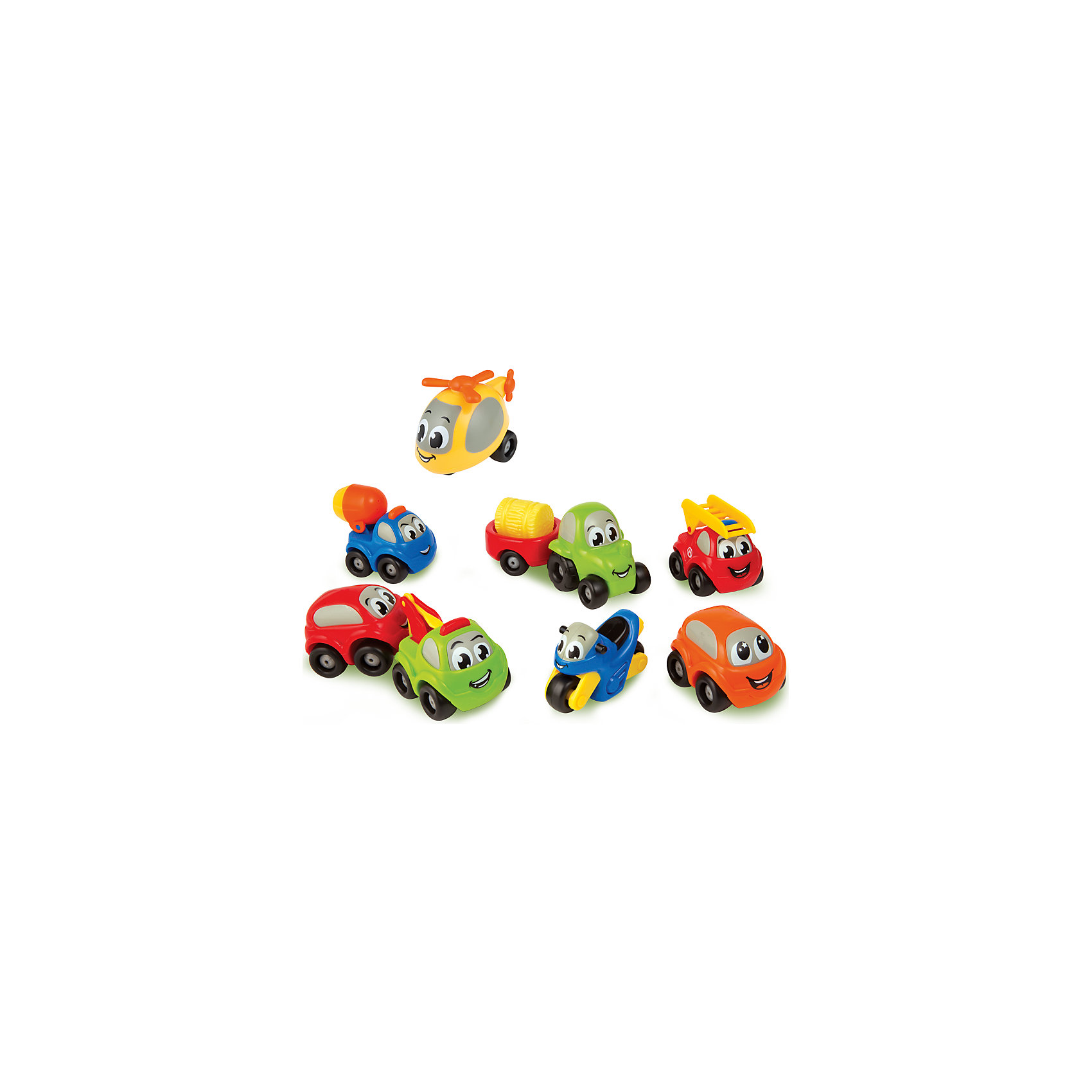 Smoby Набор из 9 машинок Vroom Planet, Smoby smoby набор машинок animal planet мишка корова мышка