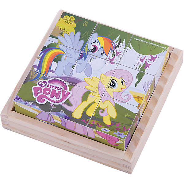 Деревянные кубики My little Pony, Играем вместе Деревянные кубики My little Pony, Играем вместеКубики<br>Разноцветные кубики - важный инструмент развития ребенка младшего возраста. Деревянные кубики My Little Pony (Мой маленький пони) созданы специально для того, чтобы малыш в развлекательной приятной форме тренировал мелкую моторику, логику и внимание. Кубики выполнены из дерева и покрыты безопасной краской, поэтому Вы можете использовать их для игры с самыми маленькими детьми. Сначала кроха будет рассматривать их и строить башенки, затем составлять замечательные картинки. Ведь на каждой стороне кубиков удивительные картинки из любимого мультсериала My Little Pony (Мой маленький пони). С помощью удобной подставки для хранения кубиков, Вы можете приучать малыша к порядку и аккуратности.<br><br>Дополнительная информация:<br><br>- 9 кубиков;<br>- Особенно понравится поклонникам мультсериала My Little Pony (Мой маленький пони);<br>- Удобная подставка для хранения;<br>- Красивые картинки;<br>- Материал: дерево;<br>- Размер упаковки: 13 х 13 х 5 см;<br>- Вес: 280 г<br><br>Деревянные кубики My little Pony (Мой маленький пони), Играем вместе, можно купить в нашем интернет-магазине.<br><br>Ширина мм: 130<br>Глубина мм: 130<br>Высота мм: 50<br>Вес г: 280<br>Возраст от месяцев: 12<br>Возраст до месяцев: 36<br>Пол: Женский<br>Возраст: Детский<br>SKU: 4166992