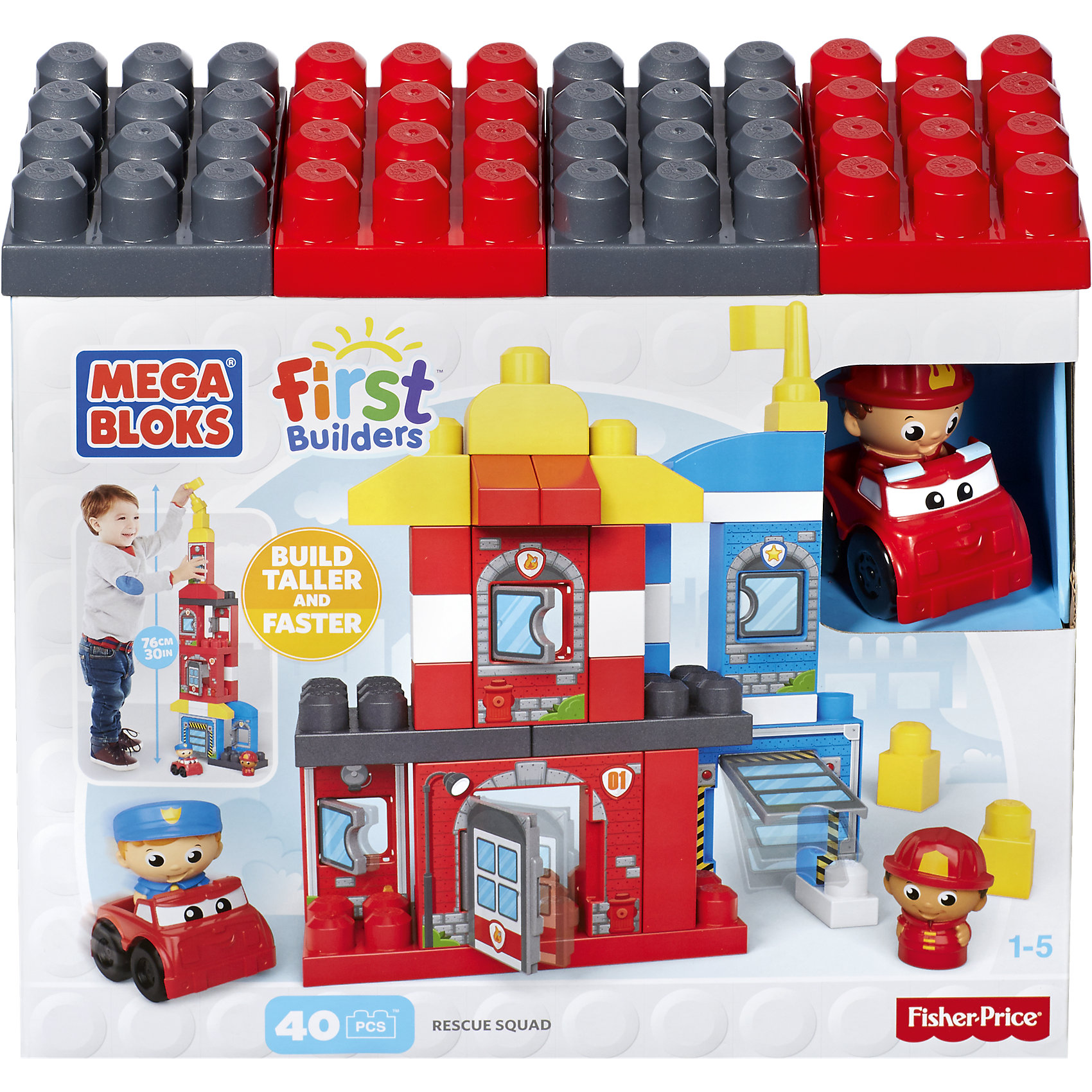 MEGA BLOKS Игровой набор Команда спасателей First Builders MEGA BLOKS guide craft магнитный конструктор better builders career people