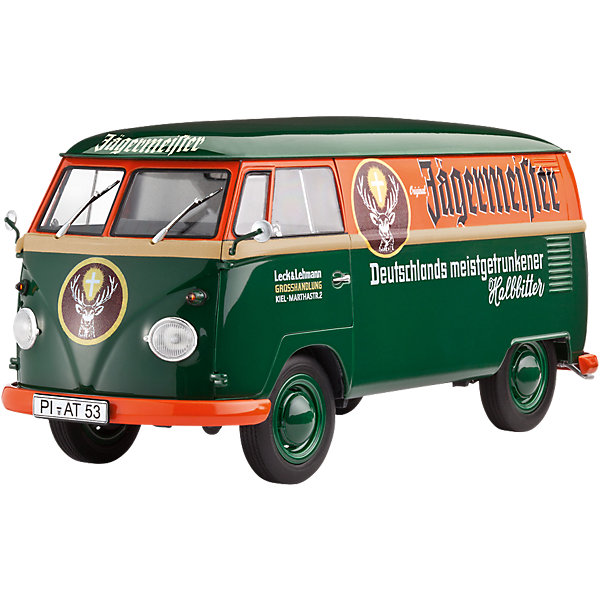 Гоночный автомобиль VW T1 Транспортер (Кастенваген) Гоночный автомобиль VW T1 Транспортер (Кастенваген)Автомобили<br>Характеристики товара:<br><br>• возраст: от 10 лет;<br>• цвет: белый;<br>• масштаб: 1:24<br>• количество деталей: 105 шт;<br>• материал: пластик;<br>• клей и краски в комплект не входят;<br>• длина модели: 18 см;<br>• бренд, страна бренда: Revell (Ревел),Германия;<br>• страна-изготовитель: Польша.<br><br>Сборная модель для склеивания «Микроавтобус Volkswagen Typе 2 T1 Van» поможет вам и вашему ребенку придумать увлекательное занятие на долгое время. <br><br>Набор включает в себя 105 пластиковых элементов, из которых можно собрать достоверную уменьшенную копию одноименного микроавтобуса. В комплект также входит схематичная инструкция.<br><br>Подобные микроавтобусы производились в Германии с 1967 по 1979 годы. Всего их было изготовлено около 2,5 миллионов, из которых треть экспортировалась в другие страны. В 1997 году производство Volkswagen Typе 2 T1 Van возобновилось, но уже в Бразилии.<br> <br>Процесс сборки развивает интеллектуальные и инструментальные способности, воображение и конструктивное мышление, а также прививает практические навыки работы со схемами и чертежами. <br><br>Обращаем ваше внимание на тот факт, что для сборки этой модели клей и краски в комплект не входят. <br><br>Сборную модель для склеивания «Микроавтобус Volkswagen Typе 2 T1 Van», 105 дет., Revell (Ревел) можно купить в нашем интернет-магазине.<br><br>Ширина мм: 358<br>Глубина мм: 215<br>Высота мм: 86<br>Вес г: 449<br>Возраст от месяцев: 144<br>Возраст до месяцев: 192<br>Пол: Мужской<br>Возраст: Детский<br>SKU: 4171731