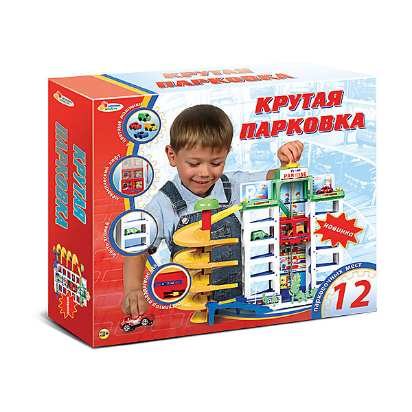 Гараж 6 уровней, с машинками и аксессуарами, Играем вместе Гараж 6 уровней, с машинками и аксессуарами, Играем вместеПарковки и гаражи<br>Гараж 6 уровней, с машинками и аксессуарами, Играем вместе – это отличная игрушка для маленького автолюбителя.<br>Теперь небольшие машинки вашего ребенка могут поселится на парковке! В этой габаритной шестиэтажной парковке есть 12 парковочных мест, а также механический лифт и винтовой спуск, удобный заезд на этаж и четыре машинки. Многоуровневая парковка позволяет совершать крутые виражи по эстакаде. Красочная цветовая гамма, несомненно, привлечет внимание малыша, а сделать парковку еще наряднее помогут яркие наклейки. Прилагается подробная иллюстрированная инструкция по сборке.<br><br>Дополнительная информация:<br><br>- В комплекте: 6-этажная парковка, 4 цветные машинки, 8 деревьев, 2 фонаря<br>- Материал: пластик<br>- Размер упаковки: 40 x 35 x 11 см.<br>- Вес: 1,7 кг.<br><br>Гараж 6 уровней, с машинками и аксессуарами, Играем вместе можно купить в нашем интернет-магазине.<br><br>Ширина мм: 820<br>Глубина мм: 660<br>Высота мм: 360<br>Вес г: 1180<br>Возраст от месяцев: 36<br>Возраст до месяцев: 120<br>Пол: Мужской<br>Возраст: Детский<br>SKU: 4185342
