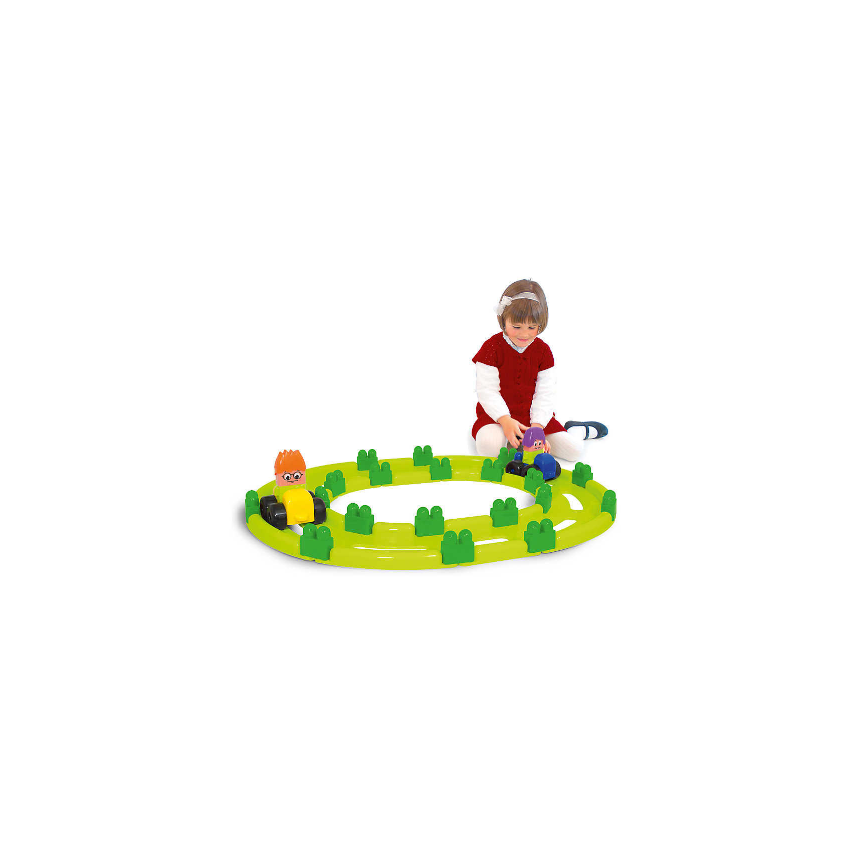 Конструктор Трек Super Blocks, 34 детали, Miniland Конструктор Трек Super Blocks, 34 детали, MinilandПластмассовые конструкторы<br>Конструктор Трек Super Blocks, 34 детали, Miniland (Миниленд) - это гарантия развлечения и правильного развития Вашего ребенка.<br>Конструктор Трек Super Blocks от Miniland (Миниленд) – этот замечательный конструктор с яркими деталями обязательно привлечёт внимание любого ребёнка. Конструктор состоит из цветных прочных блоков для строительства трека, включая блоки для сборки транспортных средств и модели для создания занимательных персонажей. Все детали изготовлены из высококачественной прочной пластмассы, легко моются. Конструктор способствует развитию сенсорики, мелкой моторики рук, изучению ребенком основных форм и цветов предметов.<br><br>Дополнительная информация:<br><br>- В наборе: 30 деталей конструктора, 2 машинки, 2 человечка, дидактические материалы<br>- Максимальный размер детали: 18 см.<br>- Материал: пластмасса<br>- Размер коробки: 28 х 39,5 х 20,7 см.<br>- Вес: 1900 гр.<br><br>Конструктор Трек Super Blocks, 34 детали, Miniland (Миниленд) можно купить в нашем интернет-магазине.<br><br>Ширина мм: 280<br>Глубина мм: 395<br>Высота мм: 207<br>Вес г: 1900<br>Возраст от месяцев: 18<br>Возраст до месяцев: 60<br>Пол: Унисекс<br>Возраст: Детский<br>SKU: 4198171