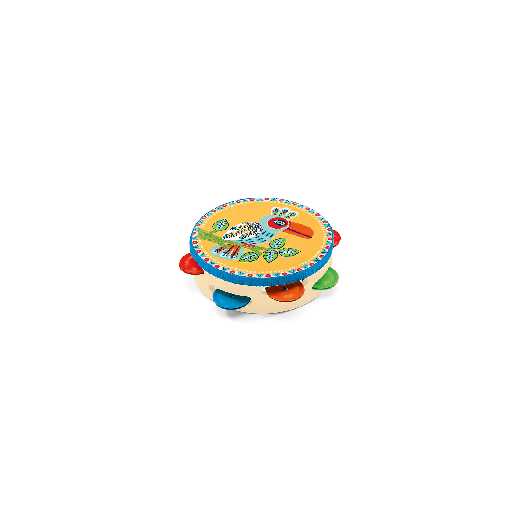 DJECO Тамбурин, DJECO музыкальные игрушки djeco тамбурин 06005