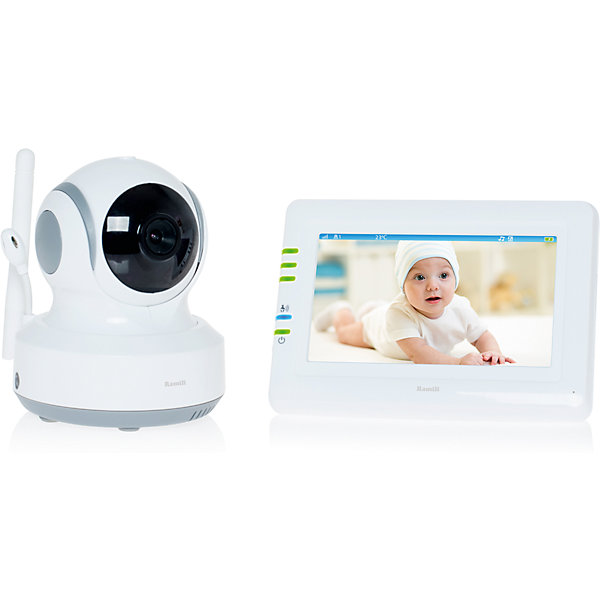 Видеоняня Ramili Baby RV900 Видеоняня Ramili Baby RV900Видеоняни<br>Видеоняня Ramili Baby RV900 с дальностью приёма до 300 метров и системой подавления помех от известного английского производителя товаров для детей. Устройство оснащено сенсорным экраном диагональю 11 см и управляемой удаленно поворотной камерой. Современная цифровая технология надежной и защищенной связи между родительским и детским блоками обеспечивает безопасность и 100% приватность. <br>Видеоняня Ramili Baby RV900 оснащена системой активации при обнаружении плача (VOX) с настройкой чувствительности, которая позволяет экономить заряд аккумулятора и которую можно отключить для непрерывного мониторинга. Также в видеоняню Ramili встроен «умный» детектор движения, благодаря которому камера, отслеживая движение ребенка, автоматически поворачивается вслед за ним. Так что ваш малыш точно не выйдет из кадра.<br><br>Особенности:<br>Защищенная связь - 100% приватность<br>Цифровой зум<br>Колыбельные мелодии<br>Таймер кормления<br>Термометр измеряет температуру воздуха в детской, значение Отображается на экране родительского блока<br>Регулировка яркости экрана<br>Подключение до 4 камер<br>Автоматическое или ручное переключение между камерами<br>Ёмкий аккумулятор внутри родительского блока<br>Оповещение о низком заряде аккумулятора<br>Оповещение о выходе из зоны приёма<br>Возможно крепление на стене любого блока<br>Сенсорный экран<br>Ночное видение<br>Система защиты от помех<br><br>Дополнительная информация:<br><br>Детский блок с камерой:<br>Дальность действия: до 300 м<br>Датчик изображения: цветной CMOS<br>Объектив: f 3.0mm, F 2.4<br>Инфракрасные светодиоды: 8 штук<br>Датчик температуры: от 0°C до 40°C<br>Размеры: 85x110x100 мм, <br>Вес: 223 г.<br>Встроенный сервопривод видеокамеры позволяет управлять углом наклона и поворота с родительского блока<br><br>Родительский блок<br>Дисплей: 4.3 дюйма<br>Размеры: 128x90x25.5 мм<br>Вес: 193 г.<br><br>Комплектация: <br>Приемное устройство с экраном 4,3 дюйма.<br>Беспроводная видеокамера.<br>Адаптеры питания для видеокамеры и передающего устройства от сети 220В.<br>Руководство пользователя на русском языке.<br><br>Видеоняню RV900 Ramili Baby (Рамили) можно купить в нашем магазине.<br><br>Ширина мм: 250<br>Глубина мм: 200<br>Высота мм: 200<br>Вес г: 955<br>Возраст от месяцев: 0<br>Возраст до месяцев: 144<br>Пол: Унисекс<br>Возраст: Детский<br>SKU: 4232995