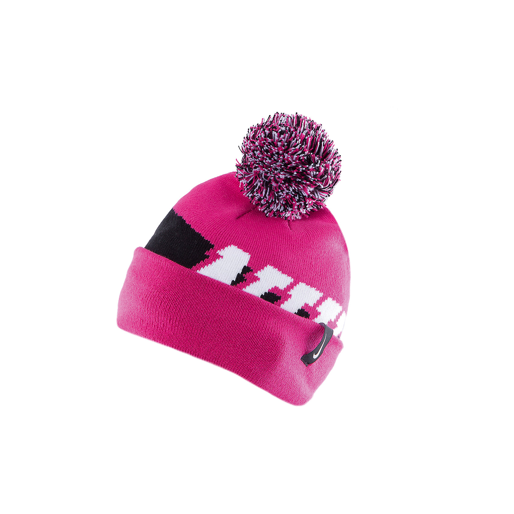 Шапка для девочки NIKE SEASONAL POM BEANIE YTH NIKE Шапка для девочки NIKE SEASONAL POM BEANIE YTH NIKEДвусторонняя шапка от известного бренда Nike выполнена из акрила, прекрасно сохраняет тепло, очень приятна к телу, не вытягивается. Шапка декорирована контрастным принтом и объемным помпоном. Прекрасный вариант для прохладной погоды! <br><br>Дополнительная информация:<br><br>- Двухсторонняя шапка.<br>- Цвет: розовый, белый, черный.<br>- Сезон: демисезонная.<br>- Температурный режим: от + 5? до 0? <br>- Декоративные элементы: помпон, логотип. <br>Параметры:<br>- Глубина: 22 см.<br><br>Состав:<br>акрил 96%, нейлон 3%, эластан, 1%<br><br>Шапку для девочки NIKE SEASONAL POM BEANIE YTH, NIKE (Найк) можно купить в нашем магазине.<br><br>Ширина мм: 89<br>Глубина мм: 117<br>Высота мм: 44<br>Вес г: 155<br>Цвет: розовый<br>Возраст от месяцев: 84<br>Возраст до месяцев: 144<br>Пол: Женский<br>Возраст: Детский<br>Размер: one size<br>SKU: 4233493