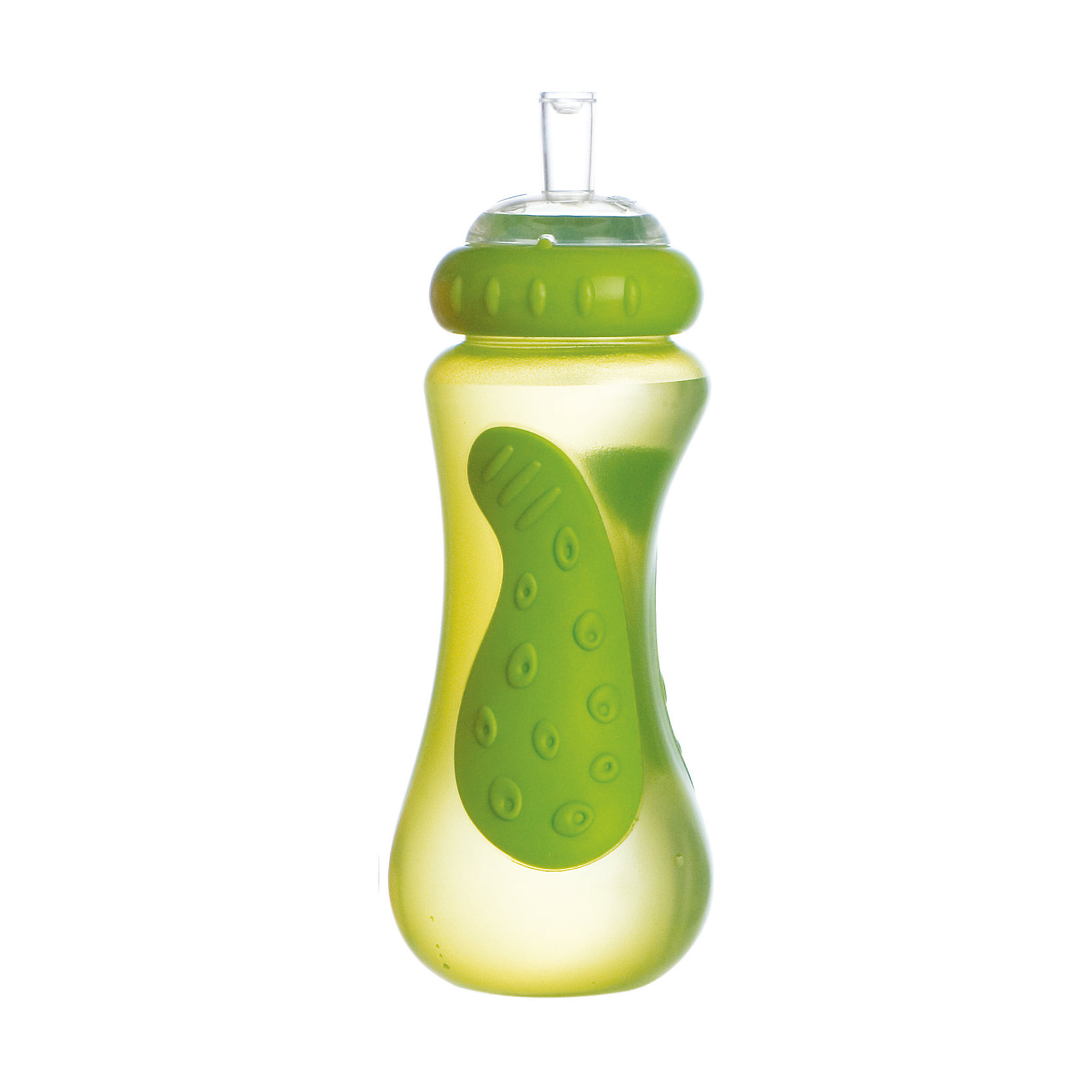 Поильник Sport Sipper, 300 мл., Nuby, зеленый Поильник Sport Sipper, 300 мл., Nuby, зеленыйПоильники<br>Уникальный спортивный поильник за счет специального клапана предотвращает вытекание жидкости. Крышка легко отвинчивается, а гибкая силиконовая трубочка препятствует повреждению десен и неба. Откидывающаяся крышка надежно закрывает трубочку и поддерживает гигиеническую чистоту. Вытекание жидкости в закрытом состоянии также невозможно. Ни одна другая система для питья не даст Вам двойную защиту от вытекания. Форма бутылочки с противоскользящим покрытием очень удобная в обращении, как для ребенка, так и для родителей. <br>Обратите внимание: поильник не подходит для газированных или горячих напитков.<br><br>Ширина мм: 75<br>Глубина мм: 75<br>Высота мм: 220<br>Вес г: 98<br>Цвет: зеленый<br>Возраст от месяцев: 12<br>Возраст до месяцев: 48<br>Пол: Унисекс<br>Возраст: Детский<br>SKU: 4243189