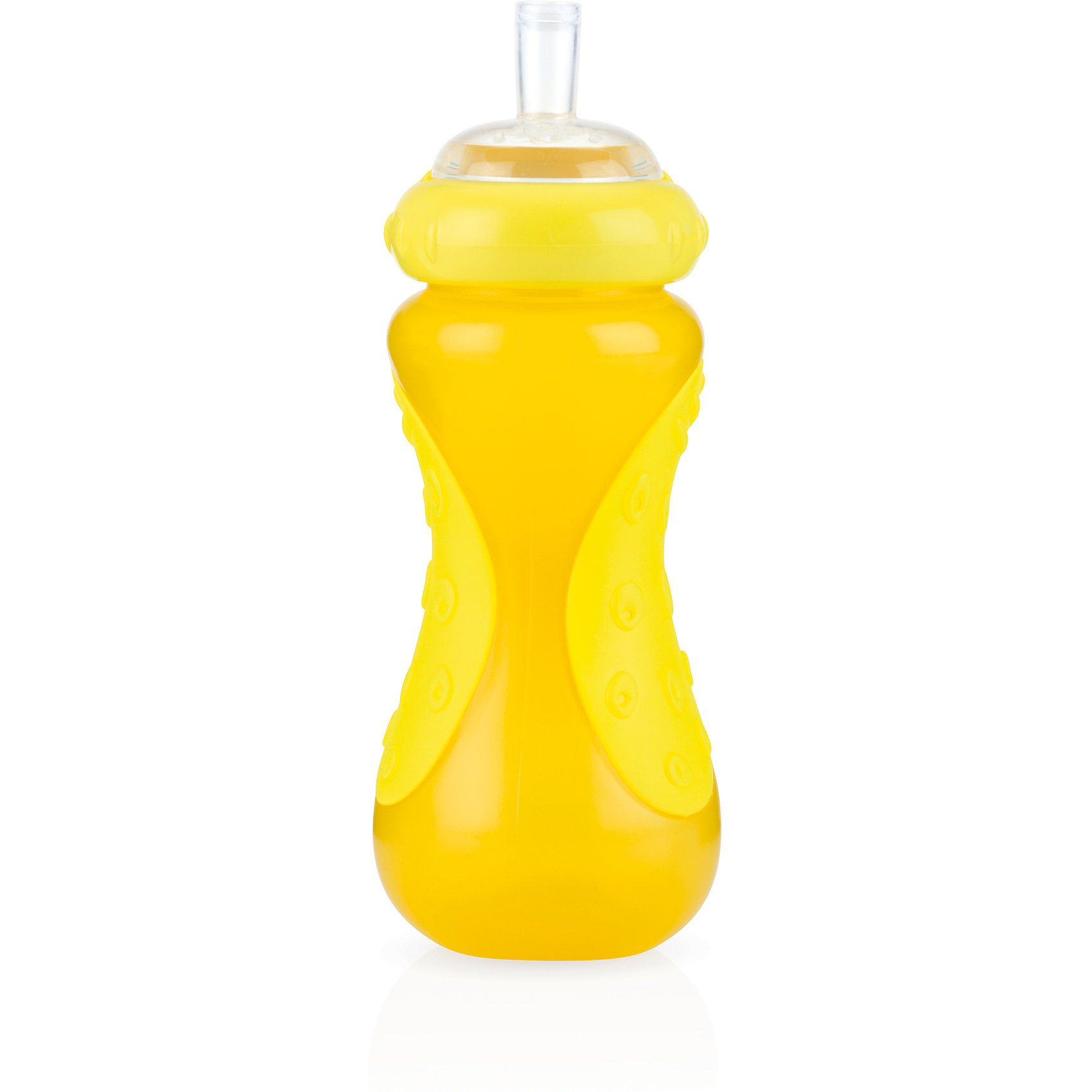 Поильник Sport Sipper, 300 мл., Nuby, оранжевый Поильник Sport Sipper, 300 мл., Nuby, оранжевыйУникальный спортивный поильник за счет специального клапана предотвращает вытекание жидкости. Крышка легко отвинчивается, а гибкая силиконовая трубочка препятствует повреждению десен и неба. Откидывающаяся крышка надежно закрывает трубочку и поддерживает гигиеническую чистоту. Вытекание жидкости в закрытом состоянии также невозможно. Ни одна другая система для питья не даст Вам двойную защиту от вытекания. Форма бутылочки с противоскользящим покрытием очень удобная в обращении, как для ребенка, так и для родителей. <br>Обратите внимание: поильник не подходит для газированных или горячих напитков.<br><br>Ширина мм: 75<br>Глубина мм: 75<br>Высота мм: 220<br>Вес г: 98<br>Цвет: оранжевый<br>Возраст от месяцев: 12<br>Возраст до месяцев: 48<br>Пол: Унисекс<br>Возраст: Детский<br>SKU: 4243190