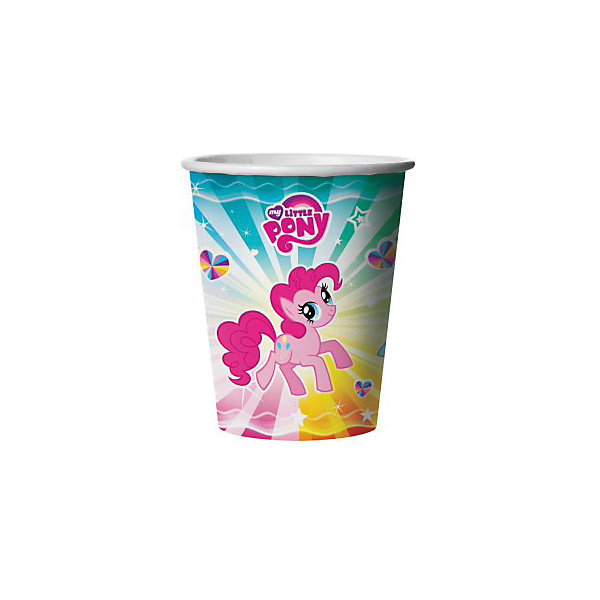 Стакан бумажный "My little pony", 6 шт