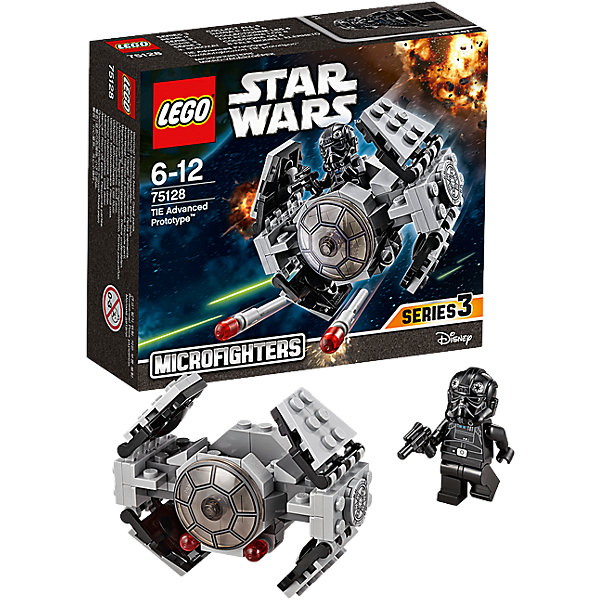 LEGO Star Wars 75128: Усовершенствованный прототип истребителя TIE™ LEGO Star Wars 75128: Усовершенствованный прототип истребителя TIE™Конструкторы Лего<br>LEGO Star Wars (ЛЕГО Звездные войны) 75128: Усовершенствованный прототип истребителя TIE станет прекрасным подарком для всех поклонников знаменитой киносаги. Останови повстанцев с помощью усовершенствованного прототипа истребителя TIE, разверни крылья и заряди ракеты! Посади пилота в кабину и приготовься к захватывающему путешествию по галактике. Модель ЛЕГО прекрасно детализирована, состоит из серых и черных деталей. Спереди на носу корабля прозрачное стекло, две пушки выстреливают ракетками при щелчке. Крылья истребителя могут менять форму, раскрываясь и складываясь. Внутрь корабля можно посадить входящую в комплект минифурку пилота.<br><br>Все конструкторы серии ЛЕГО Звездные войны созданы по мотивам знаменитой киносаги Звездные войны и воспроизводят самые популярные сюжеты и эпизоды фильма. В наборах представлены все основные средства вооружения и боевые единицы, задействованные в фильме.<br>Фантастические истребители, машины, роботы, оружие, фигурки персонажей выполнены очень реалистично, с высокой степенью детализации.<br><br>Дополнительная информация:<br><br>- Игра с конструктором LEGO (ЛЕГО) развивает мелкую моторику ребенка, фантазию и воображение, учит его усидчивости и внимательности.<br>- Количество деталей: 93.<br>- Количество минифигур: 1.<br>- Серия: LEGO Star Wars (ЛЕГО Звездные войны).<br>- Материал: пластик.<br>- Размеры модели при поднятых крыльях: 7 х 5 х 8 см.<br>- Размер упаковки: 14,5 х 5 х 12,5 см.<br>- Вес: 0,115 кг.<br><br>Конструктор LEGO Star Wars (ЛЕГО Звездные войны) 75128: Усовершенствованный прототип истребителя TIE можно купить в нашем интернет-магазине.<br><br>Ширина мм: 123<br>Глубина мм: 142<br>Высота мм: 45<br>Вес г: 101<br>Возраст от месяцев: 72<br>Возраст до месяцев: 144<br>Пол: Мужской<br>Возраст: Детский<br>SKU: 4259013