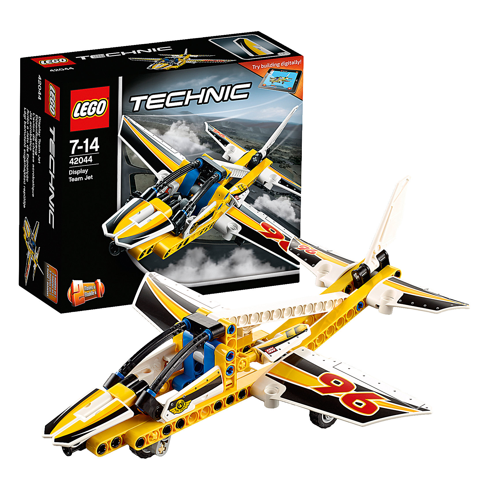 LEGO Technic 42044: Самолёт пилотажной группы LEGO Technic 42044: Самолёт пилотажной группыПластмассовые конструкторы<br>Наслаждайся приключениями в воздухе с этим высокотехнологичным, аэродинамичным самолётом. Удивительная модель 2-в-1 имеет большую кабину, убирающиеся шасси, раскрашена в яркие цвета со спортивными черно-белыми гоночными наклейками-шашечками. Когда будешь готов к новой задаче, собери спортивный самолёт для высшего пилотажа. Доступно интерактивное интернет-приложение с цифровыми 3D-инструкциями по сборке LEGO для обеих моделей!<br><br>LEGO Technic (Лего Техник) - серия конструкторов, позволяющая собрать функциональные, подробные, прекрасно детализированные, имеющие множество подвижных узлов, транспортные средства. В этой серии найдется техника на любой вкус: тракторы и экскаваторы, внедорожники и квадроциклы, самосвалы и гоночные автомобили. Даже самые простые из конструкторов lego technic дают вашему ребенку представление о том, как устроены машины, помогают развить моторику, мышление и умение работать по инструкции. <br><br>Дополнительная информация:<br><br>- Конструкторы ЛЕГО развивают усидчивость, внимание, фантазию и мелкую моторику. <br>- Комплектация: самолет.<br>- Количество деталей: 113.<br>- Серия LEGO Technic (Лего Техник).<br>- Материал: пластик.<br>- Размер упаковки: 16х6х14 см.<br>- Вес: 0.195 кг.<br><br>LEGO Technic 42044: Самолёт пилотажной группы можно купить в нашем магазине.<br><br>Ширина мм: 159<br>Глубина мм: 141<br>Высота мм: 64<br>Вес г: 188<br>Возраст от месяцев: 84<br>Возраст до месяцев: 168<br>Пол: Мужской<br>Возраст: Детский<br>SKU: 4259017