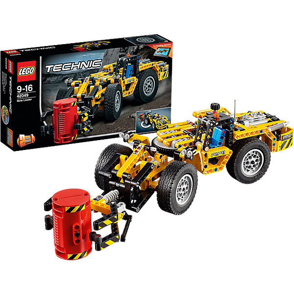 LEGO Technic 42049: Карьерный погрузчик LEGO Technic 42049: Карьерный погрузчикПластмассовые конструкторы<br>Отправляйся под землю на этом прочном автомобиле, имеющем классическую желто-черную цветовую схему, детализированный двигатель с движущимися поршнями и вращающимся вентилятором и массивные колеса с огромными шинами. Управляй погрузчиком, чтобы переместить машину в нужное место, а затем активируй универсальное захватное устройство, чтобы поднять и загрузить тяжелый груз. Когда все тяжелые грузы будут перемещены, переделай модель в удивительную карьерную машину! Доступно интерактивное интернет-приложение с цифровыми 3D-инструкциями по сборке LEGO для обеих моделей.<br><br>LEGO Technic (Лего Техник) - серия конструкторов, позволяющая собрать функциональные, подробные, прекрасно детализированные, имеющие множество подвижных узлов, транспортные средства. В этой серии найдется техника на любой вкус: тракторы и экскаваторы, внедорожники и квадроциклы, самосвалы и гоночные автомобили. Даже самые простые из конструкторов lego technic дают вашему ребенку представление о том, как устроены машины, помогают развить моторику, мышление и умение работать по инструкции. <br><br>Дополнительная информация:<br><br>- Конструкторы ЛЕГО развивают усидчивость, внимание, фантазию и мелкую моторику. <br>- Комплектация: погрузчик.<br>- Количество деталей: 476.<br>- Серия LEGO Technic (Лего Техник).<br>- Материал: пластик.<br>- Размер упаковки: 35х7х19 см.<br>- Вес: 0.76 кг.<br><br>LEGO Technic 42049: Карьерный погрузчик можно купить в нашем магазине.<br><br>Ширина мм: 355<br>Глубина мм: 193<br>Высота мм: 73<br>Вес г: 781<br>Возраст от месяцев: 108<br>Возраст до месяцев: 192<br>Пол: Мужской<br>Возраст: Детский<br>SKU: 4259077