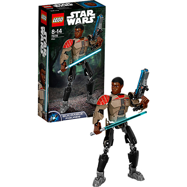 LEGO Star Wars 75116: Финн LEGO Star Wars 75116: ФиннКонструкторы Лего<br>LEGO Star Wars (ЛЕГО Звездные войны) 75116: Финн станет прекрасным подарком для всех поклонников знаменитой киносаги. В наборе Вы найдете детали для сборки фигурки Финна, одного из главных персонажей нового фильма Звездные Войны. Пробуждение Силы. <br>Финн - бывший штурмовик, который покинул рядов Первого Ордена и примкнул к Сопротивлению. Он обучен различным боевым навыкам, включая технику боя со световыми мечами. Фигурка очень похожа на своего экранного персонажа, все части тела подвижные, благодаря чему ей можно придать любую позу. В комплект также входит оружие Финна - световой меч и бластер с функцией стрельбы.<br> <br>Все конструкторы серии ЛЕГО Звездные войны созданы по мотивам знаменитой киносаги Звездные войны и воспроизводят самые популярные сюжеты и эпизоды фильма. В наборах представлены все основные средства вооружения и боевые единицы, задействованные в фильме. Фантастические истребители, машины, роботы, оружие, фигурки персонажей выполнены очень реалистично, с высокой степенью детализации.<br><br>Дополнительная информация:<br><br>- Игра с конструктором LEGO (ЛЕГО) развивает мелкую моторику ребенка, фантазию и воображение, учит его усидчивости и внимательности.<br>- Количество деталей: 98.<br>- Серия: LEGO Star Wars (ЛЕГО Звездные войны).<br>- Материал: пластик.<br>- Размер упаковки: 26 х 6 х 14 см.<br>- Вес: 0,26 кг.<br><br>Конструктор LEGO Star Wars (ЛЕГО Звездные войны) 75116: Финн можно купить в нашем интернет-магазине.<br><br>Ширина мм: 263<br>Глубина мм: 144<br>Высота мм: 66<br>Вес г: 235<br>Возраст от месяцев: 96<br>Возраст до месяцев: 168<br>Пол: Мужской<br>Возраст: Детский<br>SKU: 4259113