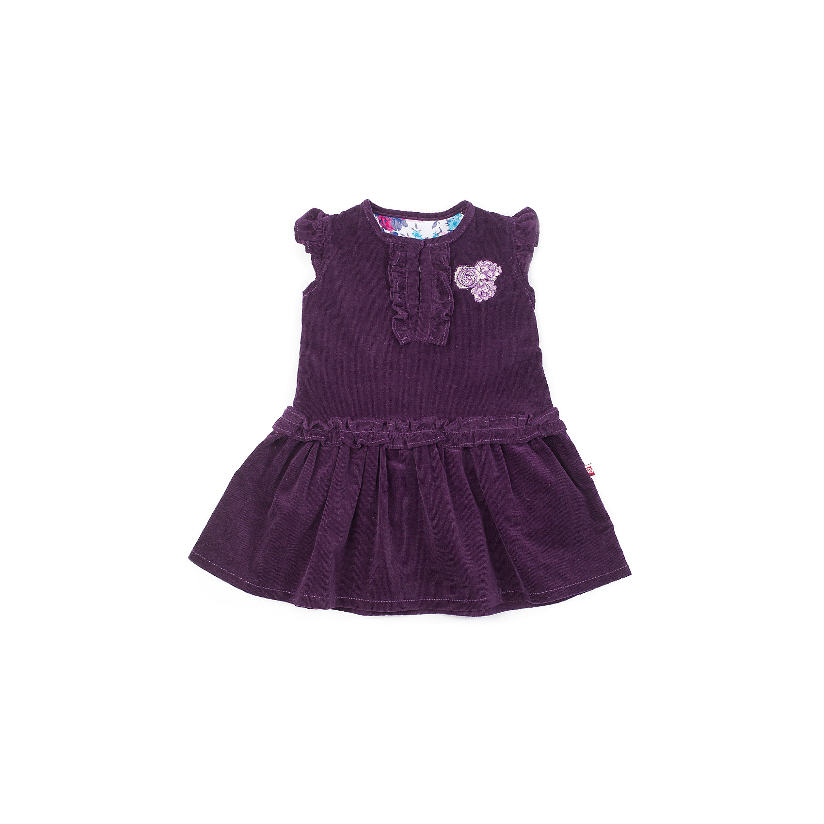 Сарафан Sweet Berry Сарафан Sweet BerryПлатья<br>Сарафан вельветовый на девочку, рукава - крылышки, украшен рюшами, планкой с пуговками и вышивкой.<br>Состав:<br>98% хлопок, 2% эластан<br><br>Ширина мм: 236<br>Глубина мм: 16<br>Высота мм: 184<br>Вес г: 177<br>Цвет: лиловый<br>Возраст от месяцев: 9<br>Возраст до месяцев: 12<br>Пол: Женский<br>Возраст: Детский<br>Размер: 80,92,98,86<br>SKU: 4272690