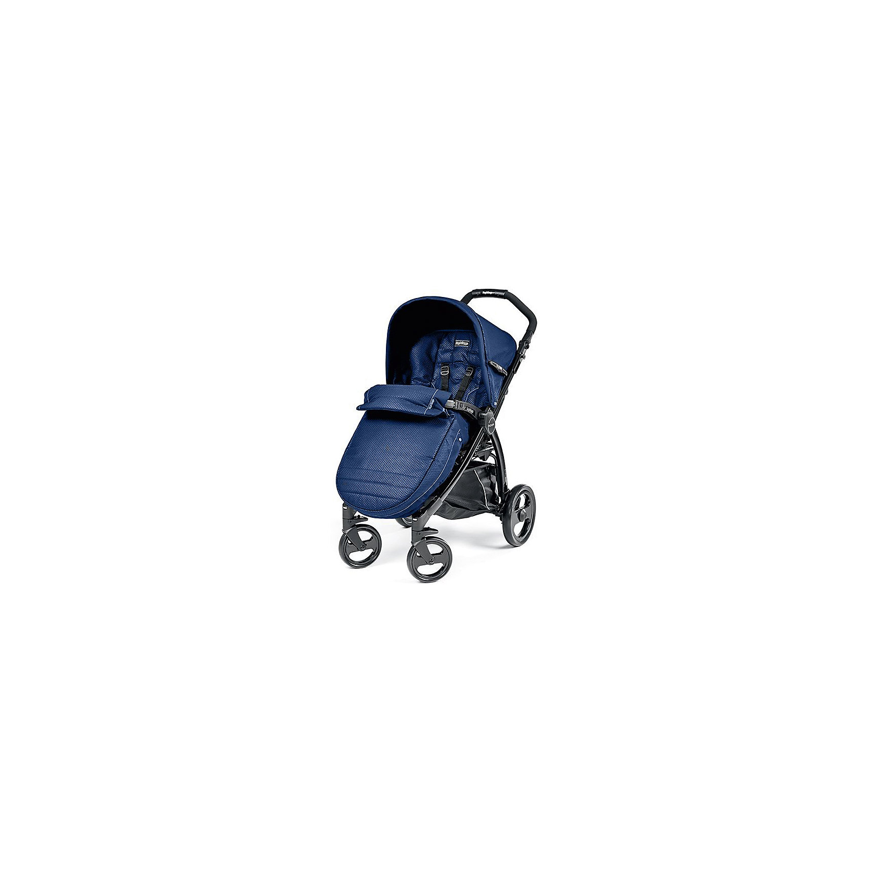 Прогулочная коляска Book Completo, Peg-Perego, Mod Bluette, синий Прогулочная коляска Book Completo, Peg-Perego, Mod Bluette, синийПрогулочная коляска Book Completo (Бук Комплето), Peg-Perego (Пег-Перего) – это стильная и практичная прогулочная коляска, которая понравится родителям, ценящим активный образ жизни. Коляска легко управляется даже одной рукой, благодаря передним поворотным колесам, а большие по диаметру задние колеса обеспечивают хорошую проходимость по бездорожью и снегу. Коляска имеет широкое, длинное и комфортабельное сиденье, а возможность удлинения спального места за счет подножки и регулируемый наклон спинки позволяет малышу комфортно спать и отдыхать во время прогулки. Для детей, которые уже могут самостоятельно сидеть, в комплекте идет теплый чехол на ножки, который согреет малыша в холодную погоду. В такой коляске малышу будет комфортно в любую погоду и в любых дорожных условиях!<br><br>Характеристики:<br>-Тип колес: 4 одинарных ненадувных колеса<br>-Поворотные передние колеса с возможностью фиксации, фиксированные задние колеса<br>-Регулировка эргономичной ручки по высоте<br>-Регулируемая подножка: 2 положения<br>-Регулировка наклона спинки: 4 положения, включая горизонтальное<br>-Для детей до 15 кг<br>-Механизм складывания: книжка<br>-Съемный защитный бампер для защиты от выпадения ребенка<br>-Легкий уход: возможность снять и постирать обивку при температуре до 30 градусов, съемные колеса<br>-Пятиточечные ремни безопасности<br>-Легкая и прочная алюминиевая рама <br>-Малышу будет очень комфортно под капюшоном со встроенной москитной сеткой и прозрачным окошком. Специальная петелька для крепления подвесной игрушки. Легким движением руки Вы можно расстегнуть молнию и превратить капюшон в солнцезащитный тент<br>-Удобный ножной тормоз: одним движением блокируются оба колеса<br>-Удобная система сложения одной рукой: шасси складывается вместе с прогулочным блоком <br>-Прогулочный блок НЕ реверсивный<br><br>Дополнительная информация:<br>Комплектация: шасси, прогулочный блок с капюшоном, дождевик, корзина для покупок, чехол на ножки, <br>-Материалы: ПВХ, алюминий, полиэстер <br>-Вес в упаковке: 12 кг<br>-Размеры в упаковке: 75х32х54 см<br>-Диаметр передних колес: 17 см<br>-Диаметр задних колес: 27 см<br>-Габариты в сложенном виде: 83x59x34 см<br>-Габариты в разложенном виде: 59х106х93 см<br>-Размер спального места: 34х88 см<br>-Размер сидения: 34х28 см<br>-Вес коляски: 10,6 кг<br><br>Ширина мм: 75<br>Глубина мм: 32<br>Высота мм: 54<br>Вес г: 12000<br>Цвет: синий<br>Возраст от месяцев: 0<br>Возраст до месяцев: 36<br>Пол: Унисекс<br>Возраст: Детский<br>SKU: 4278020