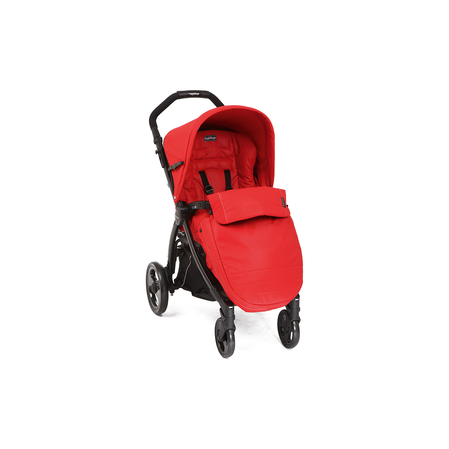 Прогулочная коляска Peg-Perego Book Completo, Mod Red, красный Прогулочная коляска Peg-Perego Book Completo, Mod Red, красныйПрогулочные коляски<br>Прогулочная коляска Book Completo (Бук Комплето), Peg-Perego (Пег-Перего) – это стильная и практичная прогулочная коляска, которая понравится родителям, ценящим активный образ жизни. Коляска легко управляется даже одной рукой, благодаря передним поворотным колесам, а большие по диаметру задние колеса обеспечивают хорошую проходимость по бездорожью и снегу. Коляска имеет широкое, длинное и комфортабельное сиденье, а возможность удлинения спального места за счет подножки и регулируемый наклон спинки позволяет малышу комфортно спать и отдыхать во время прогулки. Для детей, которые уже могут самостоятельно сидеть, в комплекте идет теплый чехол на ножки, который согреет малыша в холодную погоду. В такой коляске малышу будет комфортно в любую погоду и в любых дорожных условиях!<br><br>Характеристики:<br>-Тип колес: 4 одинарных ненадувных колеса<br>-Поворотные передние колеса с возможностью фиксации, фиксированные задние колеса<br>-Регулировка эргономичной ручки по высоте<br>-Регулируемая подножка: 2 положения<br>-Регулировка наклона спинки: 4 положения, включая горизонтальное<br>-Для детей до 15 кг<br>-Механизм складывания: книжка<br>-Съемный защитный бампер для защиты от выпадения ребенка<br>-Легкий уход: возможность снять и постирать обивку при температуре до 30 градусов, съемные колеса<br>-Пятиточечные ремни безопасности<br>-Легкая и прочная алюминиевая рама <br>-Малышу будет очень комфортно под капюшоном со встроенной москитной сеткой и прозрачным окошком. Специальная петелька для крепления подвесной игрушки. Легким движением руки Вы можно расстегнуть молнию и превратить капюшон в солнцезащитный тент<br>-Удобный ножной тормоз: одним движением блокируются оба колеса<br>-Удобная система сложения одной рукой: шасси складывается вместе с прогулочным блоком <br>-Прогулочный блок НЕ реверсивный<br><br>Дополнительная информация:<br>Комплектация: шасси, прогулочный блок с капюшоном, дождевик, корзина для покупок, чехол на ножки, <br>-Материалы: ПВХ, алюминий, полиэстер <br>-Вес в упаковке: 12 кг<br>-Размеры в упаковке: 75х32х54 см<br>-Диаметр передних колес: 17 см<br>-Диаметр задних колес: 27 см<br>-Габариты в сложенном виде: 83x59x34 см<br>-Габариты в разложенном виде: 59х106х93 см<br>-Размер спального места: 34х88 см<br>-Размер сидения: 34х28 см<br>-Вес коляски: 10,6 кг<br><br>Ширина мм: 755<br>Глубина мм: 320<br>Высота мм: 540<br>Вес г: 12000<br>Цвет: красный<br>Возраст от месяцев: 0<br>Возраст до месяцев: 36<br>Пол: Унисекс<br>Возраст: Детский<br>SKU: 4278021