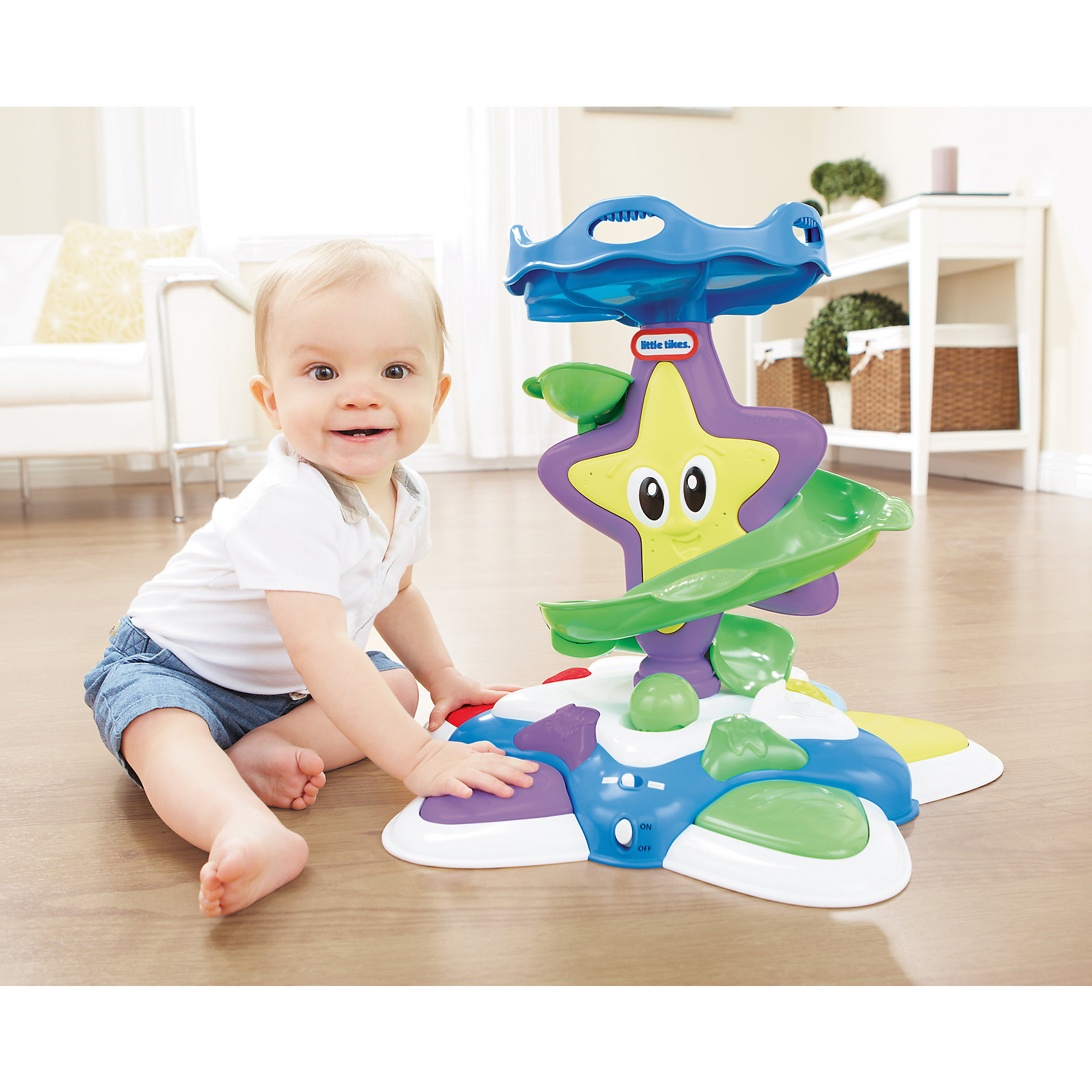Little Tikes Развивающая игрушка Морская звезда с горкой-спиралью, со звуком и светом, Little Tikes little tikes игрушка морская звезда