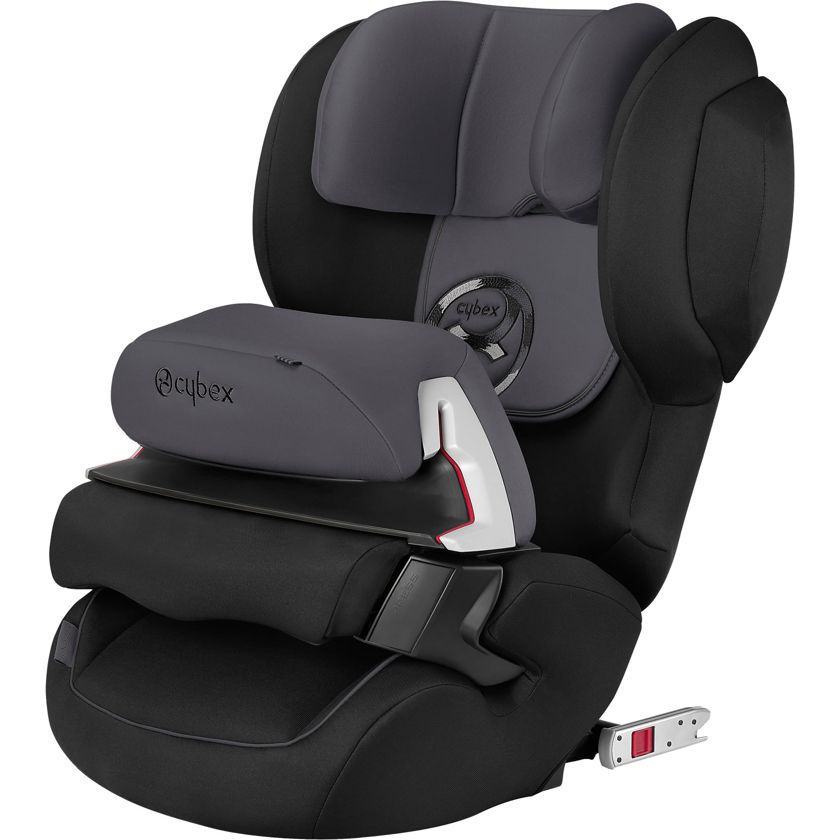 Автокресло Juno 2-Fix, 9-18 кг., Cybex, Phantom Grey 2016 Автокресло Juno 2-Fix, 9-18 кг., Cybex, Phantom Grey 2016Высокотехнологичное надежное автокресло позволит перевозить ребенка, не беспокоясь при этом о его безопасности. Оно предназначено для предназначено для детей весом от 9 до 18 килограмм. Такое кресло обеспечит малышу не только безопасность, но и комфорт (регулируемый угол наклона и высота подголовника). Вместо пятиточечных ремней ребенок фиксируется при помощи защитного столика, не ограничивая ему свободы движений<br>Автокресло устанавливают по ходу движения. Такое кресло дает возможность свободно путешествовать, ездить в гости и при этом быть рядом с малышом. Конструкция - очень удобная и прочная. Изделие произведено из качественных и безопасных для малышей материалов, оно соответствуют всем современным требованиям безопасности. Оно отлично показало себя на краш-тестах.<br> <br>Дополнительная информация:<br><br>цвет: черный, серый;<br>материал: текстиль, пластик;<br>вес ребенка: 9 до 18 кг;<br>регулируемая подушка безопасности;<br>регулируемый по высоте подголовник;<br>усовершенствованная система циркуляции воздуха;<br>встроенный ящик для мелочей:<br>съемный чехол;<br>по мере взросления ребенка трансформируется в бустер; <br>регулировка положения автокресла одной рукой;<br>регулируемый угол наклона;<br>можно использовать со штатными ремнями или с дополнительной базой;<br>7-позиционный регулируемый по высоте подголовник;<br>крепление по ходу движения;<br>система защиты от боковых ударов;<br>соответствие Европейскому стандарту безопасности ЕСЕ R44/04.<br><br>АвтокреслоJuno 2-Fix, 9-18 кг., Phantom Grey 2016, от компании Cybex можно купить в нашем магазине.<br><br>Ширина мм: 657<br>Глубина мм: 474<br>Высота мм: 426<br>Вес г: 8506<br>Цвет: серый<br>Возраст от месяцев: 9<br>Возраст до месяцев: 36<br>Пол: Унисекс<br>Возраст: Детский<br>SKU: 4284842