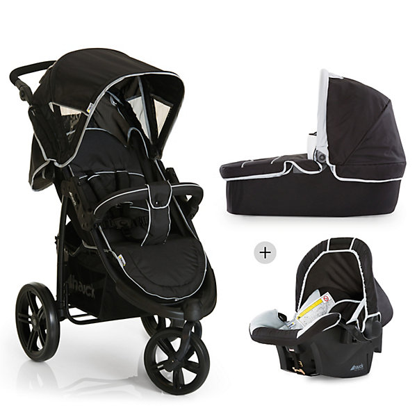 Коляска 3 в 1 Hauck VIPER SLX Trioset, caviar/grey Коляска 3 в 1 Hauck VIPER SLX Trioset, caviar/greyКоляски 3 в 1<br>Характеристики коляски VIPER SLX Trioset:<br><br>Люлька:<br><br>• жесткое основание люльки;<br>• просторное спальное место;<br>• высокие бортики;<br>• хлопковая обивка, матрасик;<br>• накидка на люльку на кнопках и пуговицах;<br>• регулируемый капюшон;<br>• внутренние размеры люльки: 75x30x20 см.<br><br>Прогулочный блок:<br><br>• регулируемая спинка: 3 положения, угол наклона 155 градусов; <br>• регулируемая подножка: 3 положения;<br>• дополнительная секция на капюшоне;<br>• смотровое окошко под клапаном;<br>• на капюшоне имеется кармашек для аксессуаров;<br>• бампер с мягким разделителем для ножек;<br>• чехол на ножки защищает ребенка от ветра и непогоды;<br>• материал: пластик, полиэстер.<br><br>Автокресло:<br><br>• группа 0+;<br>• вес ребенка: до 13 кг;<br>• возраст ребенка: от рождения до года;<br>• автокресло укомплектовано вкладышем для новорожденного;<br>• автокресло устанавливается на шасси коляски в считанные секунды;<br>• встроенные адаптеры для установки автокресла на шасси;<br>• ручка для переноски автокресла регулируется;<br>• кресло оснащено 3-хточечными ремнями безопасности;<br>• материал: пластик, полиэстер.<br><br>Шасси коляски: <br><br>• высота ручки коляски регулируется по высоте;<br>• 3-х колесная рама;<br>• переднее поворотное колесо с блокировкой;<br>• ножной стояночный тормоз блокирует одновременно задние колеса;<br>• амортизация;<br>• коляска складывается вместе с прогулочным блоком;<br>• тип складывания: книжка;<br>• материал рамы: алюминий;<br>• материал колес: пластик (каучук).<br><br>Размеры: <br><br>• размер коляски: 107х55x114 см;<br>• размер в сложенном виде: 90x56x40 см;<br>• длина спального места: 85 см;<br>• ширина сидения: 33 см;<br>• высота ручки: 76-110 см;<br>• диаметр колес: 23 см, 29 см;<br>• вес коляски с прогулочным блоком: 9,5 кг.<br><br>Коляску 3 в 1 VIPER SLX Trioset, Hauck, caviar/grey можно купить в нашем интернет-магазине.<br><br>Ширина мм: 860<br>Глубина мм: 540<br>Высота мм: 460<br>Вес г: 19700<br>Цвет: черный<br>Возраст от месяцев: 0<br>Возраст до месяцев: 36<br>Пол: Унисекс<br>Возраст: Детский<br>SKU: 4285337