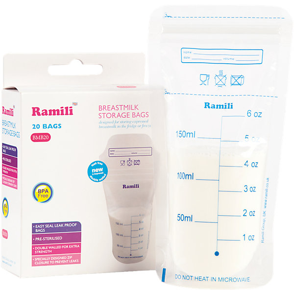Пакеты для хранения грудного молока Breastmilk Bags BMB20, Ramili Пакеты для хранения грудного молока Breastmilk Bags BMB20, RamiliМолокоотсосы и аксессуары<br><br><br>Ширина мм: 140<br>Глубина мм: 140<br>Высота мм: 50<br>Вес г: 200<br>Возраст от месяцев: 0<br>Возраст до месяцев: 12<br>Пол: Унисекс<br>Возраст: Детский<br>SKU: 4306746
