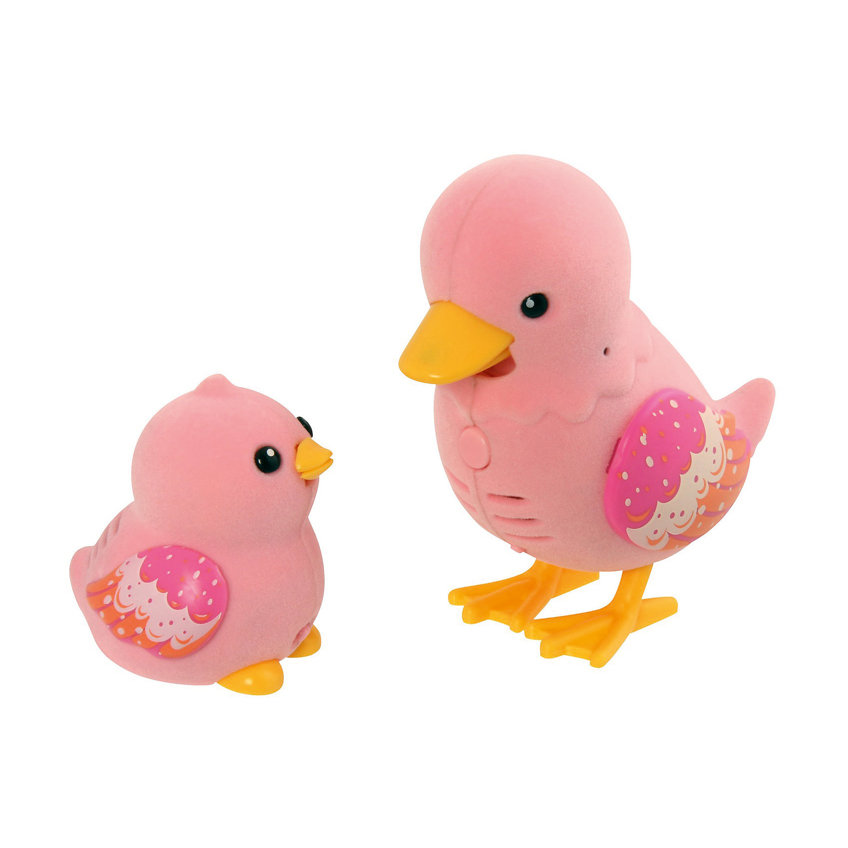 Игрушка Мама утка с утенком Waddle, Little Live Pets, Moose Игрушка Мама утка с утенком Waddle, Little Live Pets, MooseИнтерактивные животные<br>Игрушка Мама утка с утенком Waddle, Little Live Pets, Moose – это интерактивная игрушка, которая вызовет восторг у вашего ребенка.<br>Семья интерактивных уточек станет великолепным подарком для ребенка. Мама-утка и утенок Waddle имеют одинаковую окраску. На нежно розовом тельце птичек выделяются красивые крылышки с узором в виде перьев. Лапки и клюв у уток желтые. Забавные уточки умеют запоминать короткие фразы и слова, а затем исполнять их на свой лад. Кроме того они знают 55 мелодий. Для того, чтобы они их исполнили достаточно погладить уток. Чем больше Вы их гладите, тем больше они поют. И, конечно же, мама утка и утенок могут говорить между собой! Когда уточки поют или произносят слова, у них двигается нижняя часть клювика. Игрушки сделаны из специального ударостойкого пластика, сверху покрыты бархатистым флоком, приятные на ощупь.<br><br>Дополнительная информация:<br><br>- В комплекте: утка, утенок<br>- Цвет: розовый, желтый, белый, оранжевый<br>- Игрушка рекомендована для детей в возрасте от 5 лет<br>- Материал: высококачественный прочный пластик, флок<br>- Размер упаковки: 23 х 21,5 х 22,6 см.<br>- Внимание! Для работы Вам потребуются 2 батарейки типа ААА (для мамы утки), а также 3 батарейки таблетки (Button Cell). В набор включены тестовые батарейки. Их рекомендуется заменить на полноценные источники питания<br><br>Игрушку Мама утка с утенком Waddle, Little Live Pets, Moose можно купить в нашем интернет-магазине.<br><br>Ширина мм: 218<br>Глубина мм: 220<br>Высота мм: 73<br>Вес г: 248<br>Возраст от месяцев: 60<br>Возраст до месяцев: 108<br>Пол: Унисекс<br>Возраст: Детский<br>SKU: 4324842