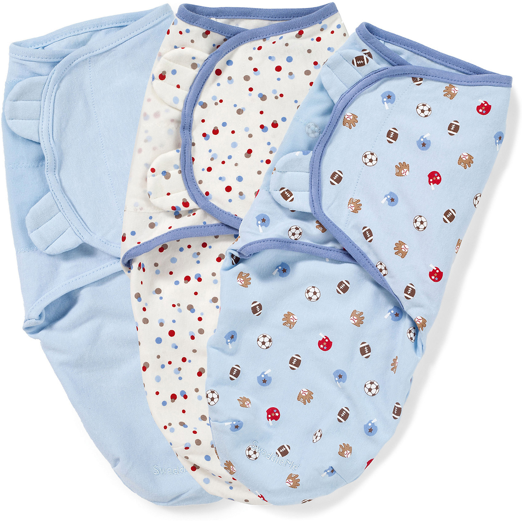 Конверт для пеленания на липучке, SWADDLEME®, р-р S/M, 3 шт., спорт Конверт для пеленания на липучке, SWADDLEME®, р-р S/M, 3 шт., спортПеленание<br>Пеленание успокаивает новорожденных путем воссоздания знакомых ему чувств, как в утробе мамы.<br>Мягко облегая, конверт не ограничивает движение ребенка, и в тоже время помогает снизить рефлекс внезапного вздрагивания, благодаря этому сон малыша и родителей будет более крепким.<br>Регулируемые крылья для закрытия конверта сделаны таким образом, что даже самый активный ребенок не сможет распеленаться во время сна.<br>Объятия крыльев регулируются по мере роста ребенка.<br>Конверт можно открыть в области ног малыша для легкой смены подгузников - нет необходимости разворачивать детские ручки.<br>Состав: хлопок и нити эластана. <br>Длина конверта: 50 см (размер S/M). Подходит для малышей среднего размера от 3 до 7 кг<br><br>Ширина мм: 220<br>Глубина мм: 220<br>Высота мм: 50<br>Вес г: 540<br>Возраст от месяцев: 0<br>Возраст до месяцев: 6<br>Пол: Мужской<br>Возраст: Детский<br>SKU: 4331814
