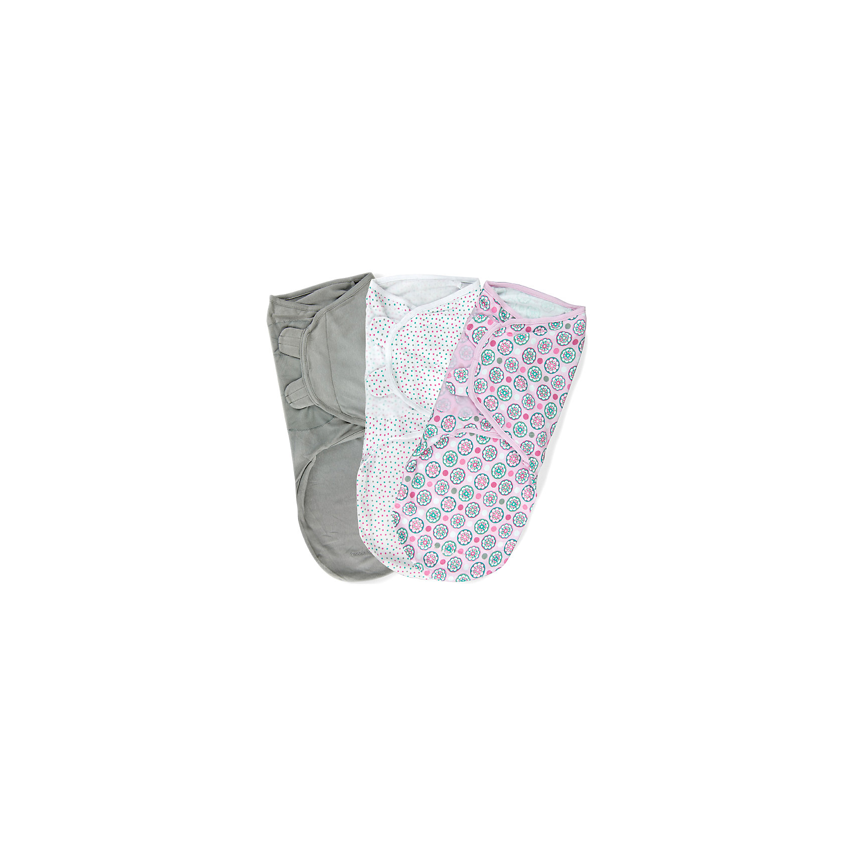 Конверт для пеленания на липучке, SWADDLEME®, р-р L, 3 шт., цветы розовый Конверт для пеленания на липучке, SWADDLEME®, р-р L, 3 шт., цветы розовыйПеленание<br>Пеленание успокаивает новорожденных путем воссоздания знакомых ему чувств, как в утробе мамы.<br>Мягко облегая, конверт не ограничивает движение ребенка, и в тоже время помогает снизить рефлекс внезапного вздрагивания, благодаря этому сон малыша и родителей будет более крепким.<br>Регулируемые крылья для закрытия конверта сделаны таким образом, что даже самый активный ребенок не сможет распеленаться во время сна.<br>Объятия крыльев регулируются по мере роста ребенка.<br>Конверт можно открыть в области ног малыша для легкой смены подгузников - нет необходимости разворачивать детские ручки.<br>Состав: хлопок и нити эластана <br>Длина конверта: 60 см<br>Подходит для малышей среднего размера от 6 до 10 кг (размер L)<br><br>Ширина мм: 220<br>Глубина мм: 220<br>Высота мм: 50<br>Вес г: 540<br>Возраст от месяцев: 3<br>Возраст до месяцев: 9<br>Пол: Женский<br>Возраст: Детский<br>SKU: 4331822