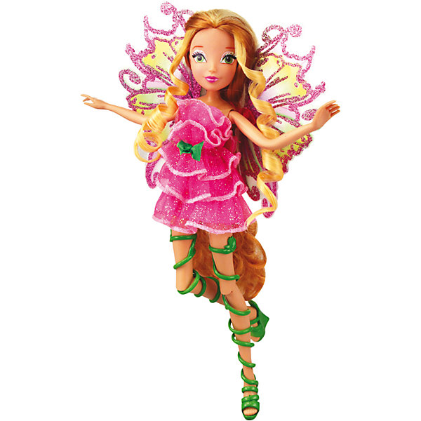 Кукла Winx Club Мификс Флора Кукла Winx Club Мификс ФлораWinx Club<br>Очаровательные куколки выглядят в точности так же, как и героини мультсериала «Winx Club» (Винкс Клуб). Красавица - Флора одета в нереальное розовое платье, украшенное нежными рюшами и маленьким бантиком, на ногах куколки - оригинальные босоножки, в руках- волшебный скипетр. Длинные мягкие волосы очень приятно расчесывать, создавая великолепные прически. Позвольте вашей девочке почувствовать себя настоящей феей вместе с любимыми героинями. Собери все куколок, проигрывай запомнившиеся моменты из мультсериала или придумывай свои новые истории! <br><br>Дополнительная информация:<br><br>- Комплектация: кукла, скипетр, съемные крылья, одежда, обувь.<br>- Материал: пластик, текстиль. <br>- Высота куклы: 27 см.<br>- Голова, руки, ноги подвижные. <br><br>Куклу Winx Club Мификс, Флору, можно купить в нашем магазине.<br><br>Ширина мм: 290<br>Глубина мм: 60<br>Высота мм: 345<br>Вес г: 375<br>Возраст от месяцев: 36<br>Возраст до месяцев: 84<br>Пол: Женский<br>Возраст: Детский<br>SKU: 4345033