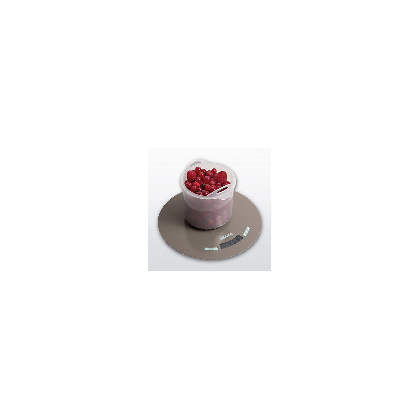 Весы кухонные BABYCOOK SCALE, Beaba, голубой Весы кухонные BABYCOOK SCALE, Beaba, голубойПосуда для малышей<br>Кухонные весы Babycook Scale, Beaba, станут Вам отличным помощником на кухне и помогут точно рассчитывать все ингредиенты для приготовления детских блюд. Весы просты в использовании, занимают мало места и сочетает в себе функциональность и стильный современный дизайн. Измеряют вес в граммах для твердой пищи и в миллилитрах для жидкости. Весы оснащены такими удобными функциями как тара (позволяет определить вес продуктов без тары), возвращение к 0, функция запоминания веса, автоматическое отключение. Общий вес не может превышать 5 кг.<br><br>Дополнительная информация:<br><br>- Материал: пластик.<br>- Требуются батарейки: 2 х CR2032 (входят в комплект).<br>- Выпуск: от 1 гр. до 5 кг.<br>- Размер весов: 23 x 23 x 2 см.<br>- Размер упаковки: 19,5 x 22 x 5,5 см.<br>- Вес: 0,42 кг.<br><br>Весы кухонные Babycook Scale, Beaba, голубой, можно купить в нашем интернет-магазине.<br><br>Ширина мм: 195<br>Глубина мм: 220<br>Высота мм: 55<br>Вес г: 420<br>Возраст от месяцев: 4<br>Возраст до месяцев: 36<br>Пол: Унисекс<br>Возраст: Детский<br>SKU: 4389026