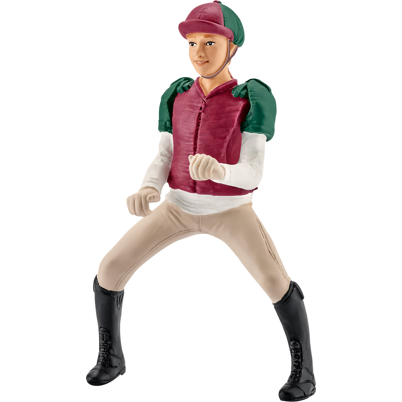 Наездница, Schleich Наездница, SchleichЭльфы и люди<br>Наездница Schleich ( Шляйх). <br><br>Дополнительная информация:<br>-размеры (ДхШхВ): 14х9х3.3см<br>-ВНИМАНИЕ! Лошадь в комплект не входит. <br>-к наезднице подходит любая лошадь Schleich (Шляйх).<br><br>Смелая юная наездница на прекрасной лошади станет великолепным украшением коллекции игрушек Schleich. Ну а для того, чтобы она выиграла скачки, стоит лишь немного её потренировать. Наездница одета в удобную одежду, состоящую из яркой кофты в тон кепке, а также бежевые удобные брюки. Все игрушки выполнены с реалистичной точностью, раскрашены вручную нетоксичными красками. <br>Прекрасно выполненные фигурки Шляйх отличаются высочайшим качеством игрушек ручной работы.<br>Каждая фигурка разработана с учетом исследований в области педагогики и производится как настоящее произведение для маленьких детских ручек. Сюжетно-ролевые игры с фигурками развивают фантазию и воображение ребенка.<br><br>Наездницу Schleich ( Шляйх) можно купить в нашем интернет-магазине.<br><br>Ширина мм: 141<br>Глубина мм: 91<br>Высота мм: 22<br>Вес г: 29<br>Возраст от месяцев: 36<br>Возраст до месяцев: 96<br>Пол: Женский<br>Возраст: Детский<br>SKU: 4394643