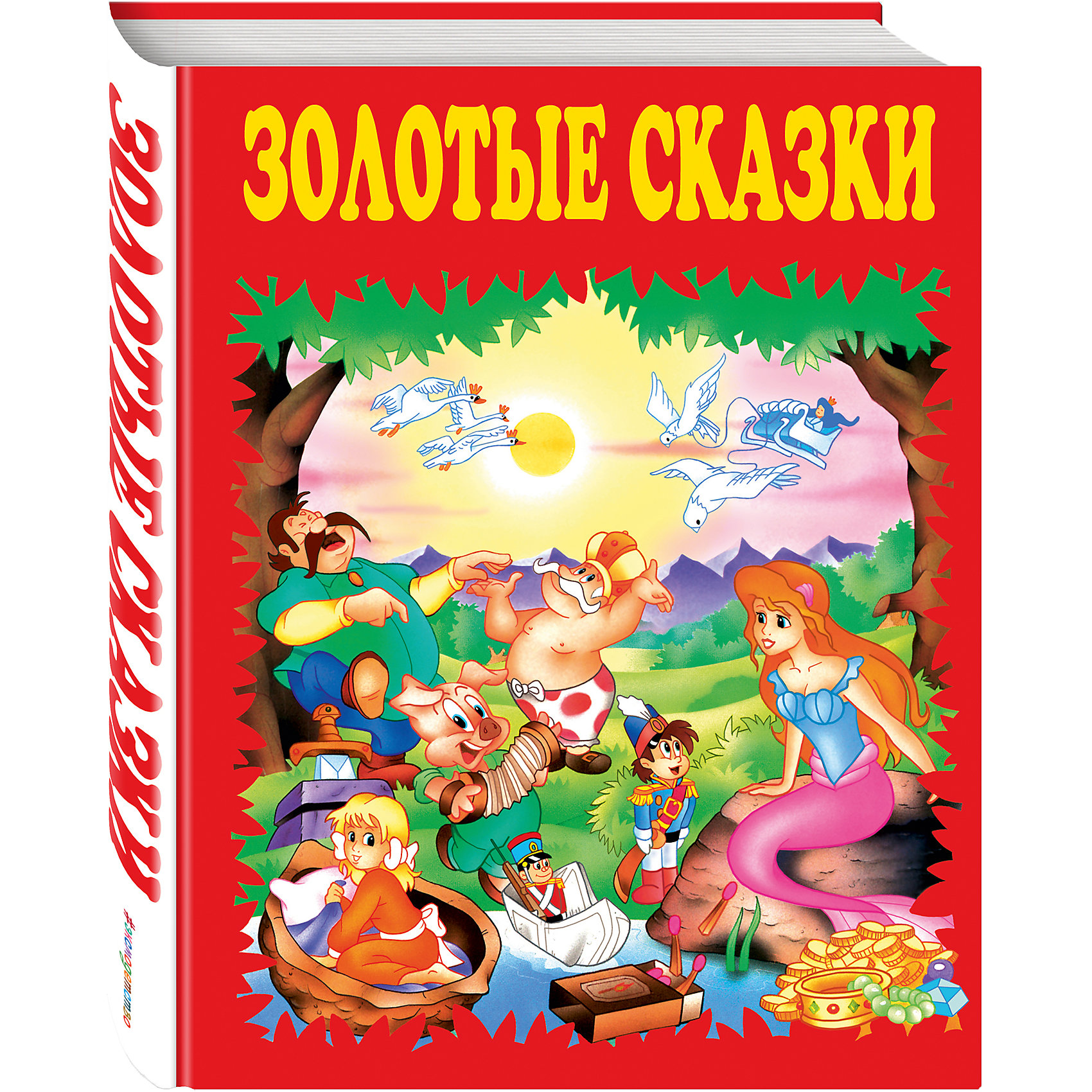 Сборник Золотые сказки Сборник Золотые сказкиЗарубежные сказки<br>Предлагаем вашему вниманию сборник лучших детских сказок с красочными иллюстрациями из диснеевских мультфильмов. Путешествовать с любимыми героями в сказочный мир - одно удовольствие!<br><br>Дополнительная информация:<br><br>- Автор: Г.-Х. Андерсен, Э.-Т.-А. Гофман, О. Уайльд.<br>- Формат: 26,3х20,6 см.<br>- Переплет: твердый.<br>- Количество страниц: 224<br>- Иллюстрации: цветные.<br>- Содержание: Русалочка; Стойкий оловянный солдатик; Дюймовочка; Снежная королева; Злой великан; Три поросенка; Девочка со спичками; Щелкунчик; Дикие лебеди; Новое платье короля; Король Артур и меч Эскалибур; Али-Баба и сорок разбойников.<br><br>Книгу Золотые сказки (красную) можно купить в нашем магазине.<br><br>Ширина мм: 255<br>Глубина мм: 197<br>Высота мм: 25<br>Вес г: 1130<br>Возраст от месяцев: 36<br>Возраст до месяцев: 72<br>Пол: Унисекс<br>Возраст: Детский<br>SKU: 4414933