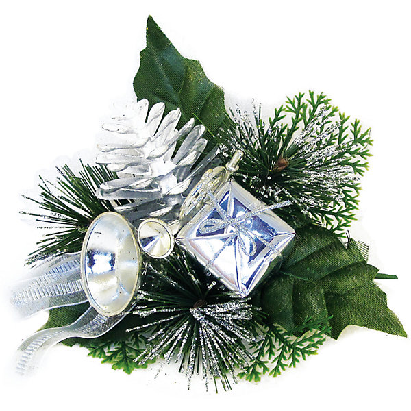 ёл. укр. веточка,13х19см, 1шт, серебро ёл. укр. веточка,13х19см, 1шт, сереброЁлочные игрушки<br>Характеристики:<br><br>• тип игрушки: елочное украшение;<br>• размер: 13х19х13 см;<br>• бренд: Marko Ferenzo;<br>• возраст: от 3 лет;<br>• вес: 24 гр;<br>• материал: пластик.<br><br>Елочное украшение «Серебряная веточка» станет отличным дополнением к новогодним украшениям елки или интерьера дома к праздникам. Такое украшение станет актуальным подарком, который позволит заранее подготовиться к празднованию Нового года. С помощью него ребенок сможет сам поучаствовать в подготовке к празднику и украсить елочку.<br><br>На еловой ветке шишки, камни и другие украшения с серебряным напылением. Все элементы хорошо приклеены друг к другу качественным клеем и не оторвутся. Такую игрушку можно использовать для украшения новогодней елки или как элемент декора. Использование таких игрушек позволяет ребенку проявить свои творческие способности, пофантазировать или раскрыть талант.<br><br>Все элементы этой игрушки являются абсолютно безопасными для ребенка и изготовлены из высококачественных материалов.<br><br>Елочное украшение «Серебряная веточка» можно купить в нашем интернет-магазине.<br><br>Ширина мм: 130<br>Глубина мм: 190<br>Высота мм: 130<br>Вес г: 24<br>Возраст от месяцев: 36<br>Возраст до месяцев: 2147483647<br>Пол: Унисекс<br>Возраст: Детский<br>SKU: 4418924