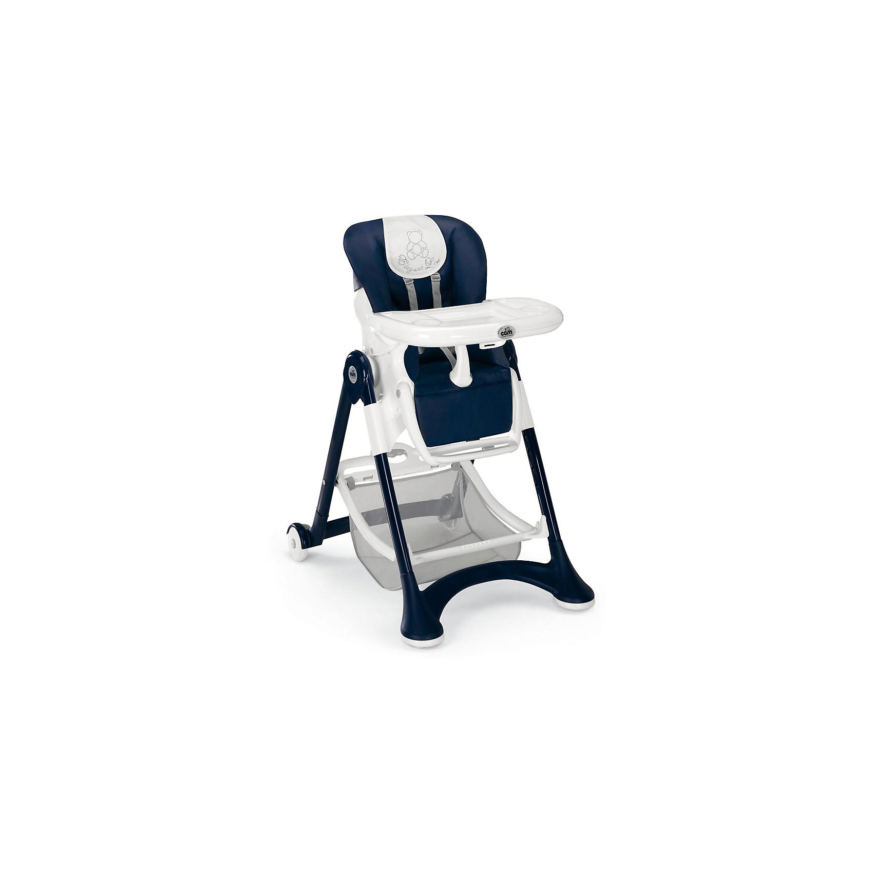 Стульчик для кормления Campione Elegant, CAM, Blue Leatherette Стульчик для кормления Campione Elegant, CAM, Blue LeatheretteСтульчики для кормления<br>Очень удобный и комфортный стульчик для кормления обязательно понравится малышам! Мягкое сиденье с регулируемой спинкой, страховочными ремнями и удобным разделителем для ног обеспечит малышам комфорт и безопасность. Стульчик имеет колесики, облегчающие перемещение по квартире; удобную подставку для ножек ребенка; съемный стол можно мыть в посудомоечной машине. Обивка стула выполнена из мягкой ткани, сам стул изготовлен из высококачественных прочных и экологичных материалов. Передняя часть рамы снабжена нескользящими ножками, которые обеспечивают дополнительную безопасность. Под сиденьем располагается большая корзина для игрушек и вещей. <br><br>Дополнительная информация:<br><br>- Материал: пластик, металл, <br>- Размеры : 109х84х61 см<br>- Размеры в сложенном виде: 97х40х61 см.<br>- Колесики.<br>- Вместительная корзина внизу. <br>- Нескользящие ножки.<br>- Регулируемый наклон спинки ( 3 положения, до положения лежа).<br>- Компактно складывается.<br>- Съемный стол (можно мыть в посудомоечной машине).<br>- Регулировка по высоте в 6 положениях. <br>- Регулируемая подножка.<br>- 5-ти точечные ремни безопасности.<br>- Чехол из ткани легко чистить. <br><br>Стульчик для кормления Campione Elegant, CAM, Blue Leatherette, можно купить в нашем магазине.<br><br>Ширина мм: 627<br>Глубина мм: 307<br>Высота мм: 980<br>Вес г: 12200<br>Возраст от месяцев: 6<br>Возраст до месяцев: 36<br>Пол: Унисекс<br>Возраст: Детский<br>SKU: 4443771