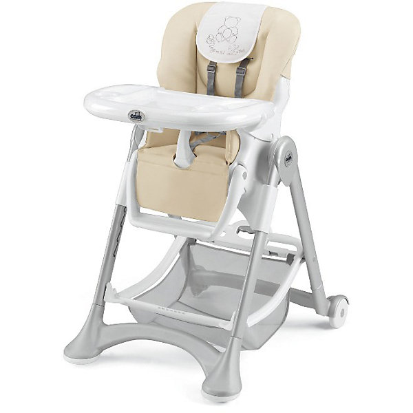 Стульчик для кормления Campione Elegant, CAM, Cream Leatherette Стульчик для кормления Campione Elegant, CAM, Cream LeatheretteСтульчики для кормления<br>Очень удобный и комфортный стульчик для кормления обязательно понравится малышам! Мягкое сиденье с регулируемой спинкой, страховочными ремнями и удобным разделителем для ног обеспечит малышам комфорт и безопасность. Стульчик имеет колесики, облегчающие перемещение по квартире; удобную подставку для ножек ребенка; съемный стол можно мыть в посудомоечной машине. Обивка стула выполнена из мягкой ткани, сам стул изготовлен из высококачественных прочных и экологичных материалов. Передняя часть рамы снабжена нескользящими ножками, которые обеспечивают дополнительную безопасность. Под сиденьем располагается большая корзина для игрушек и вещей. <br><br>Дополнительная информация:<br><br>- Материал: пластик, металл, <br>- Размеры : 109х84х61 см<br>- Размеры в сложенном виде: 97х40х61 см.<br>- Колесики.<br>- Вместительная корзина внизу. <br>- Нескользящие ножки.<br>- Регулируемый наклон спинки ( 3 положения, до положения лежа).<br>- Компактно складывается.<br>- Съемный стол (можно мыть в посудомоечной машине).<br>- Регулировка по высоте в 6 положениях. <br>- Регулируемая подножка.<br>- 5-ти точечные ремни безопасности.<br>- Чехол из ткани легко чистить. <br><br>Стульчик для кормления Campione Elegant, CAM, Cream Leatherette, можно купить в нашем магазине.<br><br>Ширина мм: 627<br>Глубина мм: 307<br>Высота мм: 980<br>Вес г: 12200<br>Возраст от месяцев: 6<br>Возраст до месяцев: 36<br>Пол: Унисекс<br>Возраст: Детский<br>SKU: 4443772