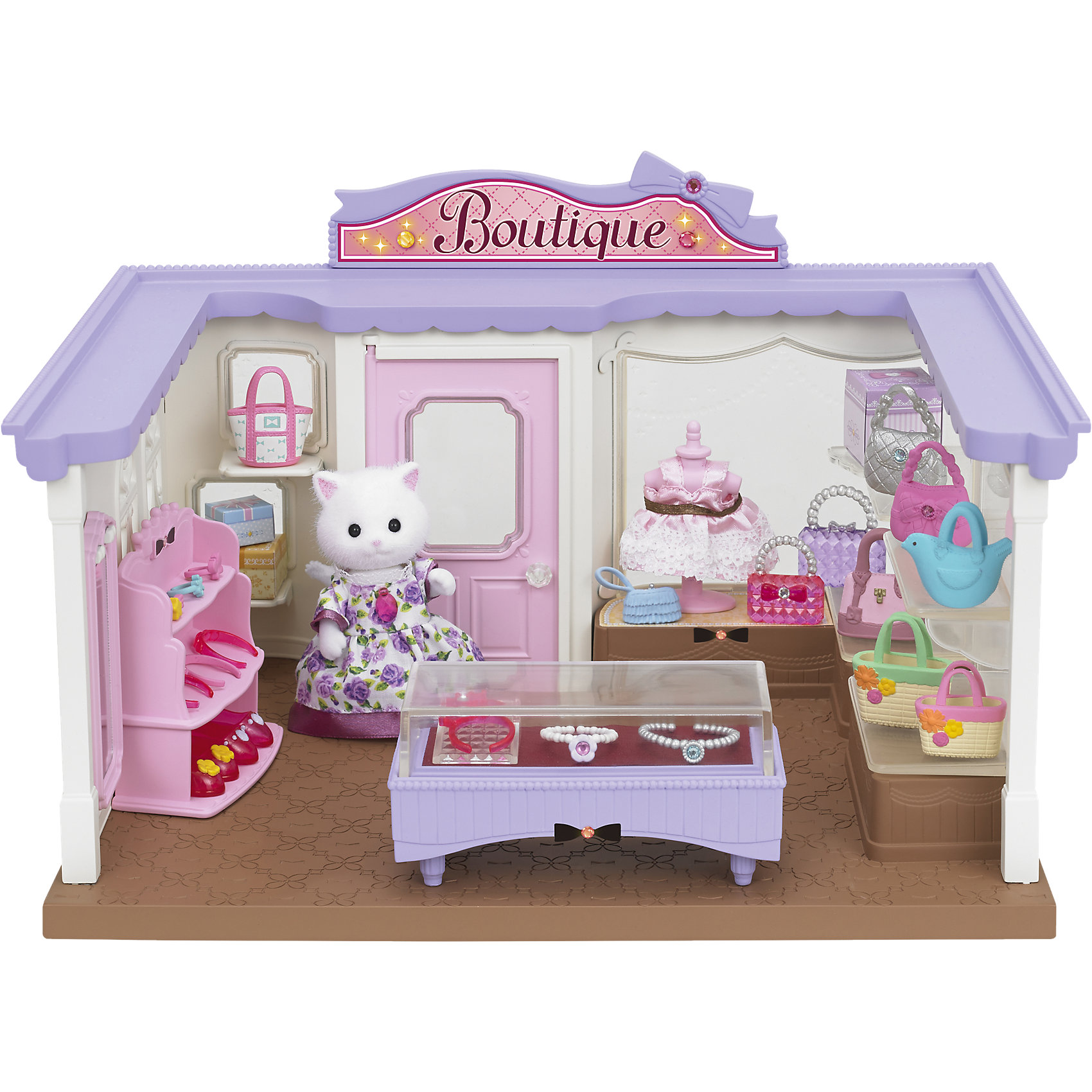 Набор Модный бутик, Sylvanian Families Набор Модный бутик, Sylvanian FamiliesSylvanian Families<br><br><br>Ширина мм: 395<br>Глубина мм: 266<br>Высота мм: 200<br>Вес г: 1394<br>Возраст от месяцев: 36<br>Возраст до месяцев: 72<br>Пол: Женский<br>Возраст: Детский<br>SKU: 4471363