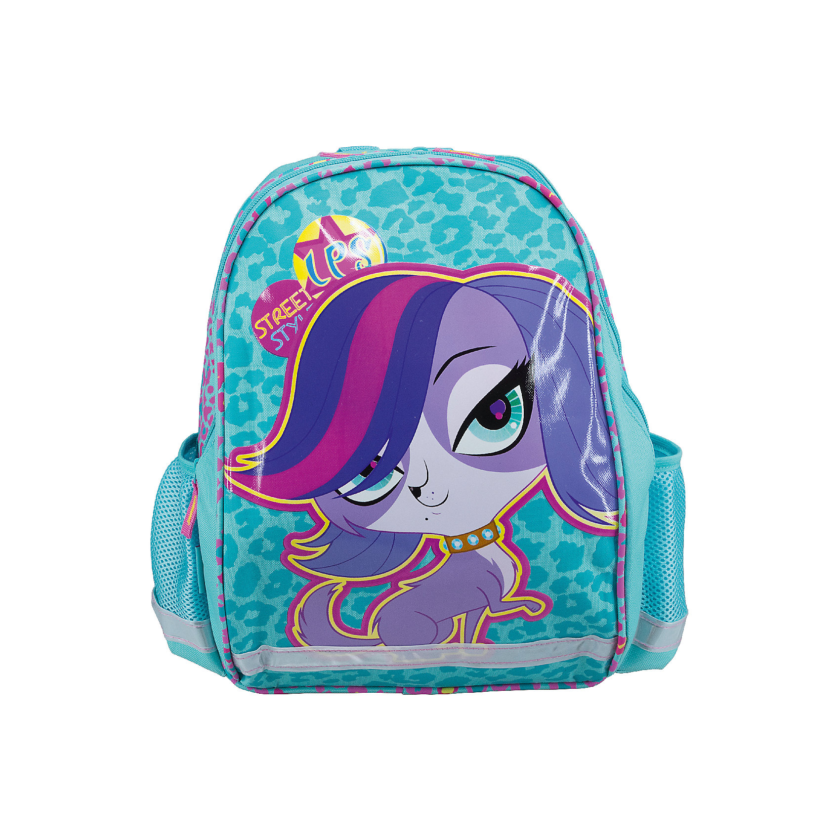 Школьный рюкзак, Littlest Pet Shop Школьный рюкзак, Littlest Pet ShopLittlest Pet Shop<br>Рюкзак, Littlest Pet Shop - этот удобный стильный рюкзак станет незаменимым спутником вашего ребенка.<br>Модный школьный рюкзак Littlest Pet Shop обязательно понравится вашей школьнице. Он выполнен из прочных и высококачественных материалов, дополнен изображением героя из известного мультфильма Маленький зоомагазин. Содержит два вместительных отделения, закрывающиеся на застежки-молнии. В большом отделении находится перегородка для тетрадей или учебников. Внутри второго отделения расположен карман-сетка на резинке. Дно рюкзака можно сделать жестким, разложив специальную панель с пластиковой вставкой, что повышает сохранность содержимого рюкзака и способствует правильному распределению нагрузки. По бокам расположены два накладных сетчатых кармана. Спинка рюкзака мягкая. Конструкция спинки дополнена противоскользящей сеточкой и системой вентиляции для предотвращения запотевания спины ребенка. Мягкие широкие лямки позволяют легко и быстро отрегулировать рюкзак в соответствии с ростом. Рюкзак оснащен текстильной ручкой с резиновым обхватом для удобной переноски. Светоотражающие элементы обеспечат безопасность в темное время суток.<br><br>Дополнительная информация:<br><br>- Размер: 37,5 х 29,5 х 10,5 см.<br>- Материал: полиэстер<br>- Вес: 571 гр.<br><br>Рюкзак, Littlest Pet Shop можно купить в нашем интернет-магазине.<br><br>Ширина мм: 105<br>Глубина мм: 295<br>Высота мм: 375<br>Вес г: 571<br>Возраст от месяцев: 48<br>Возраст до месяцев: 84<br>Пол: Женский<br>Возраст: Детский<br>SKU: 4489548