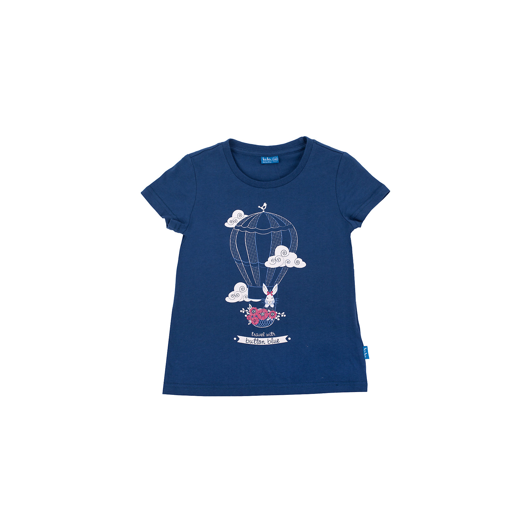 Футболка для девочки Button Blue Футболка для девочки Button BlueФутболки, поло и топы<br>Синяя футболка с ярким принтом - не просто базовая вещь в гардеробе ребенка, а залог хорошего летнего настроения! Отличное качество и доступная цена прилагаются. Если вы решили купить недорогую футболку для девочки, выберете модель футболки с оригинальным принтом, и ваш ребенок будет доволен!<br>Состав:<br>100% хлопок<br><br>Ширина мм: 199<br>Глубина мм: 10<br>Высота мм: 161<br>Вес г: 151<br>Цвет: синий<br>Возраст от месяцев: 120<br>Возраст до месяцев: 132<br>Пол: Женский<br>Возраст: Детский<br>Размер: 146,134,128,116,140,158,104,110,122,152,98<br>SKU: 4510521